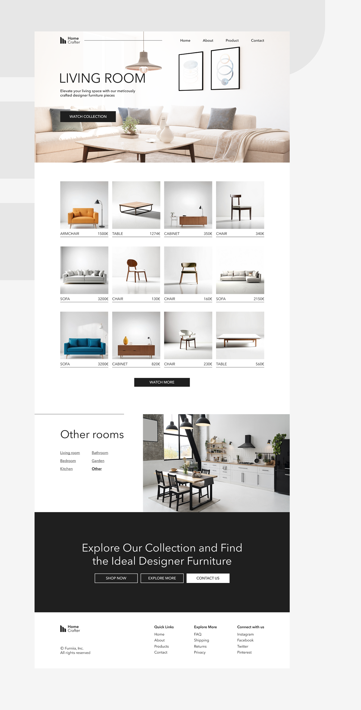 Furniture shop — Изображение №6 — Интерфейсы на Dprofile