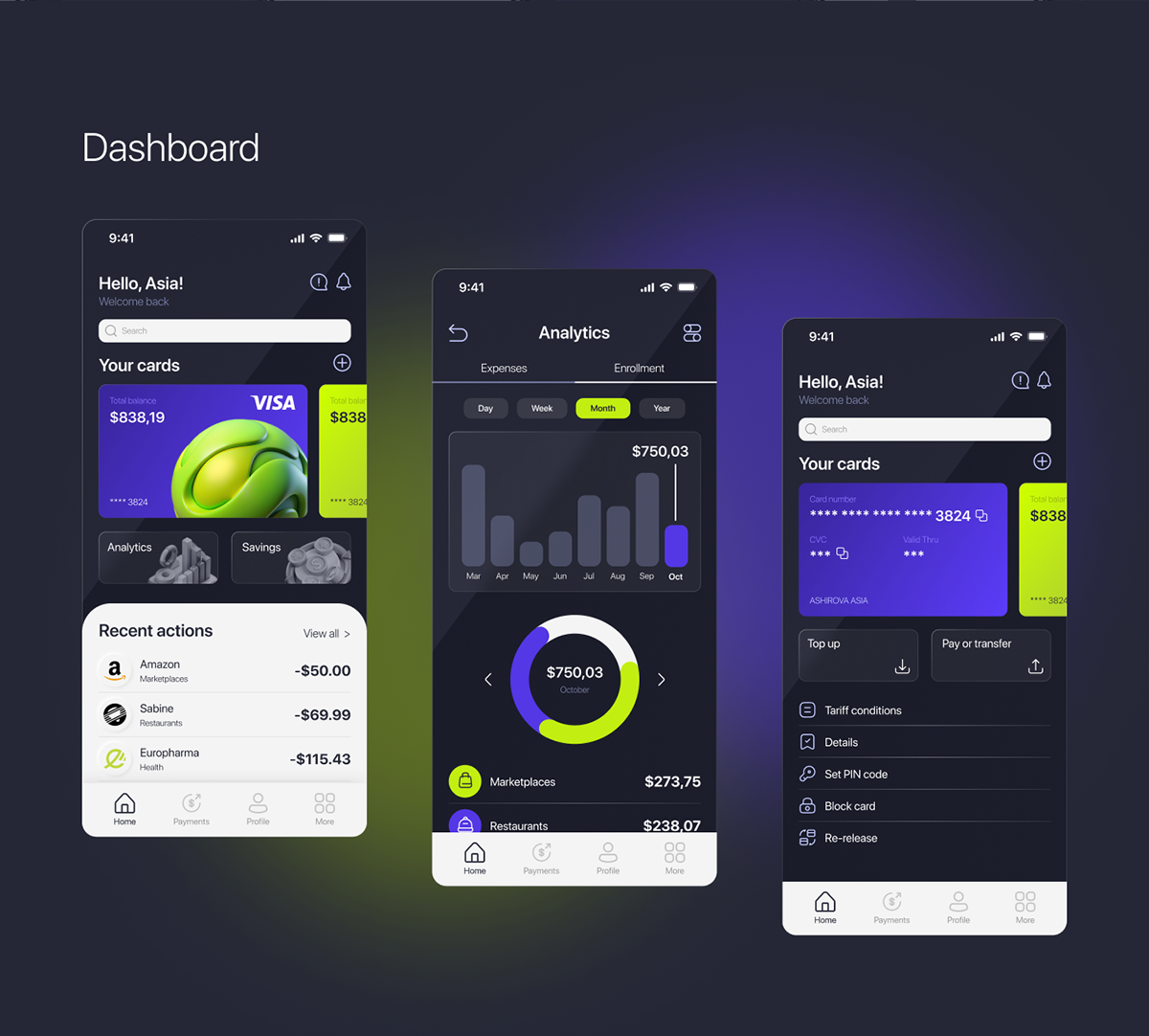 Sfera - fintech app — Изображение №12 — Интерфейсы на Dprofile