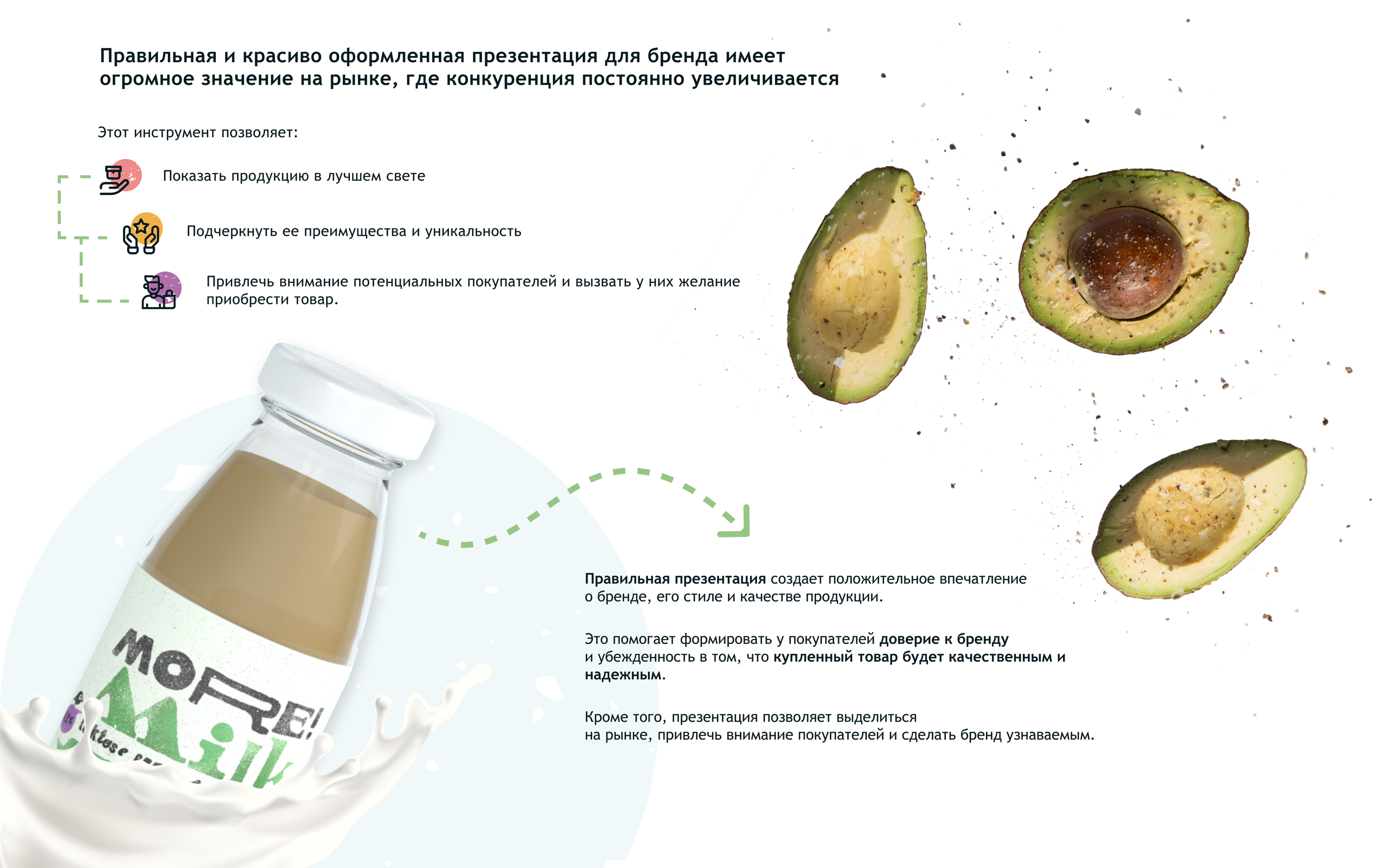 Presentation design for More!Milk — Изображение №5 — Графика, Маркетинг на Dprofile