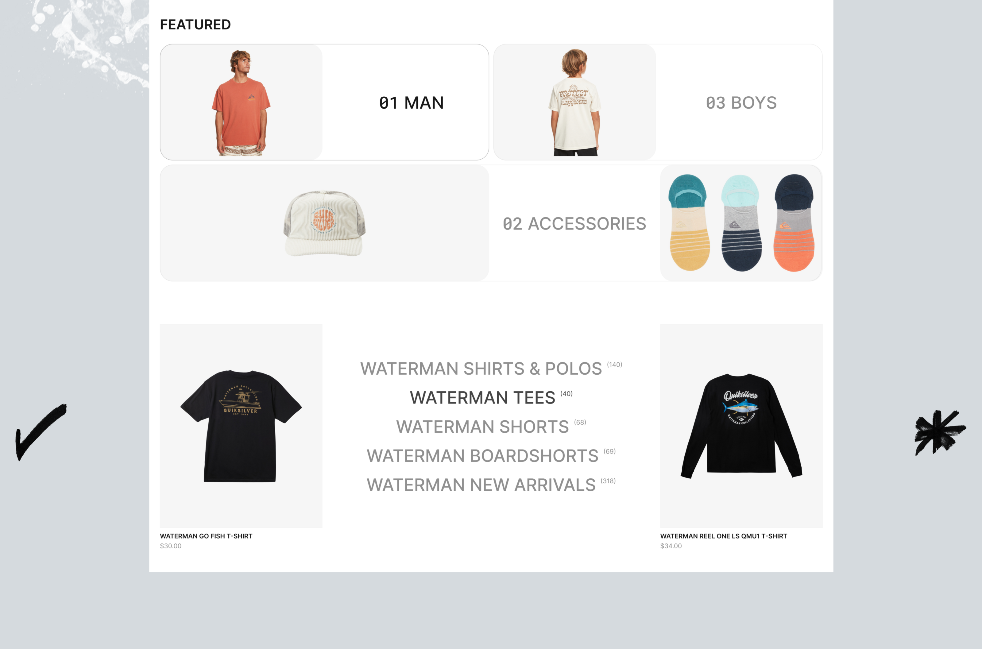 Quiksilver | E-commerce redesign — Изображение №5 — Интерфейсы на Dprofile