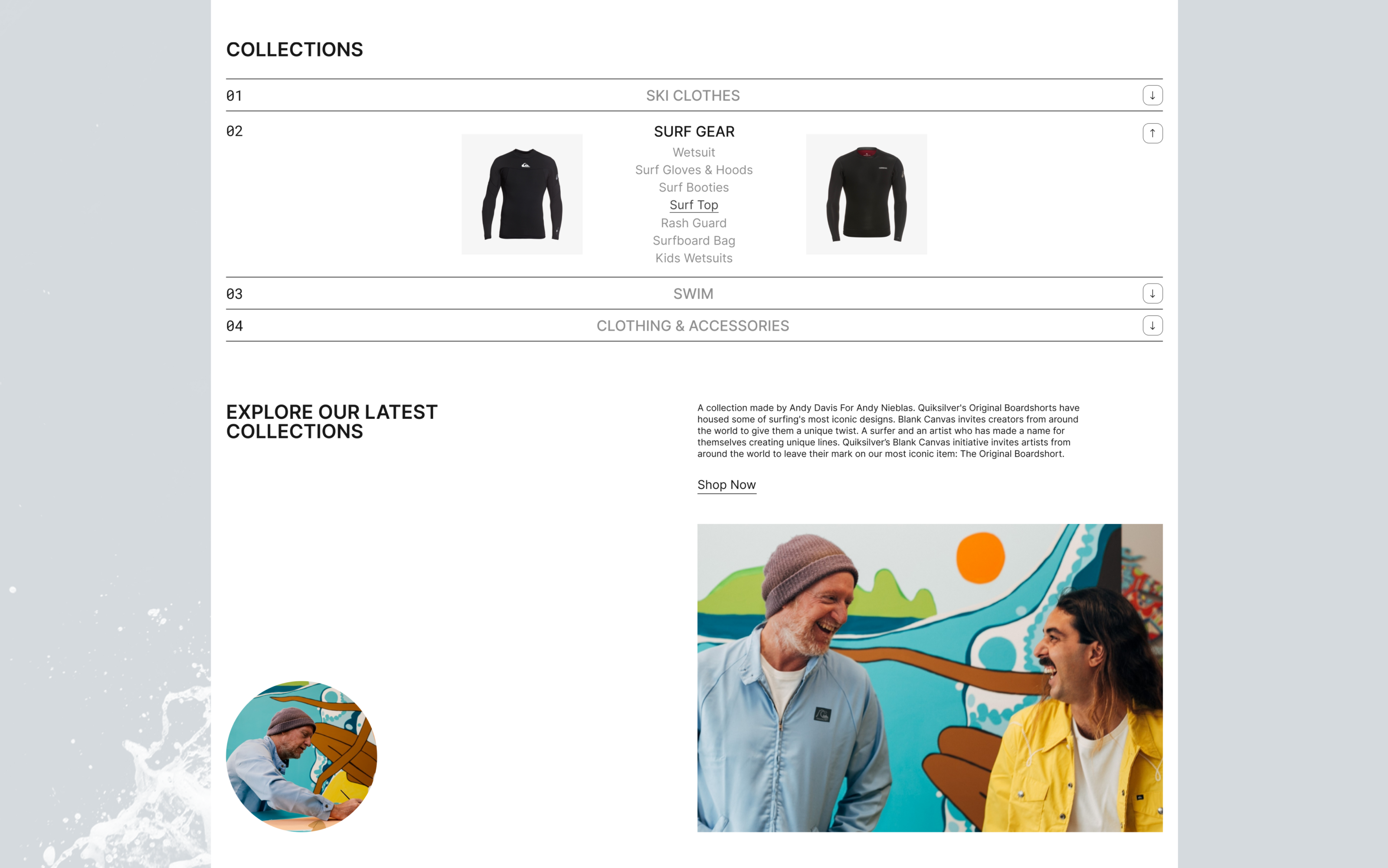 Quiksilver | E-commerce redesign — Изображение №4 — Интерфейсы на Dprofile