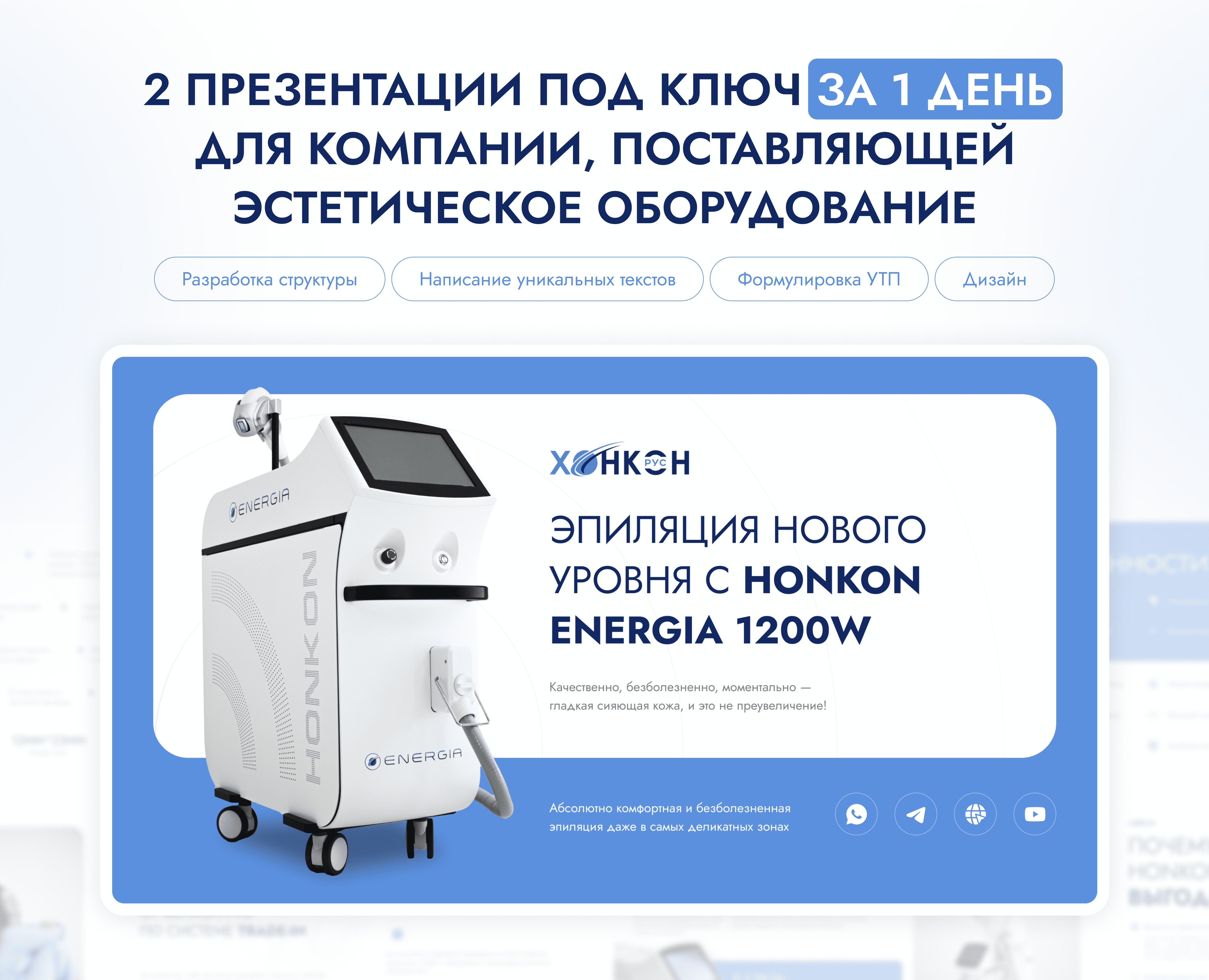Презентации под ключ для HONKON — Интерфейсы, Брендинг на Dprofile