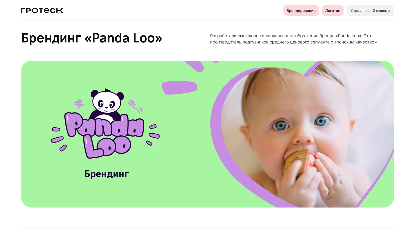 Брендинг «Panda Loo» — Изображение №1 — Интерфейсы, Брендинг на Dprofile