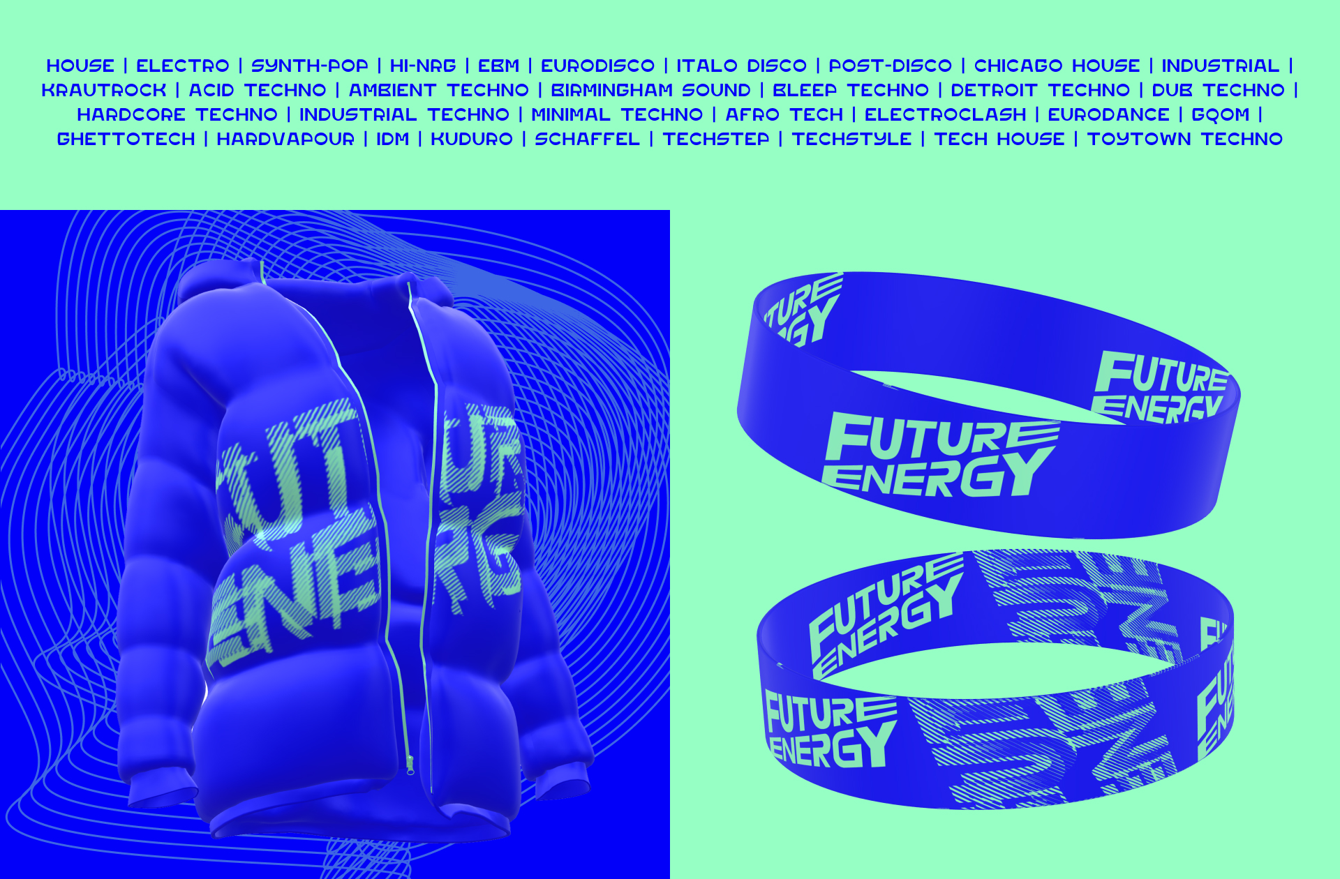 Future Energy techno music festival identity — Изображение №6 — Брендинг, Графика на Dprofile