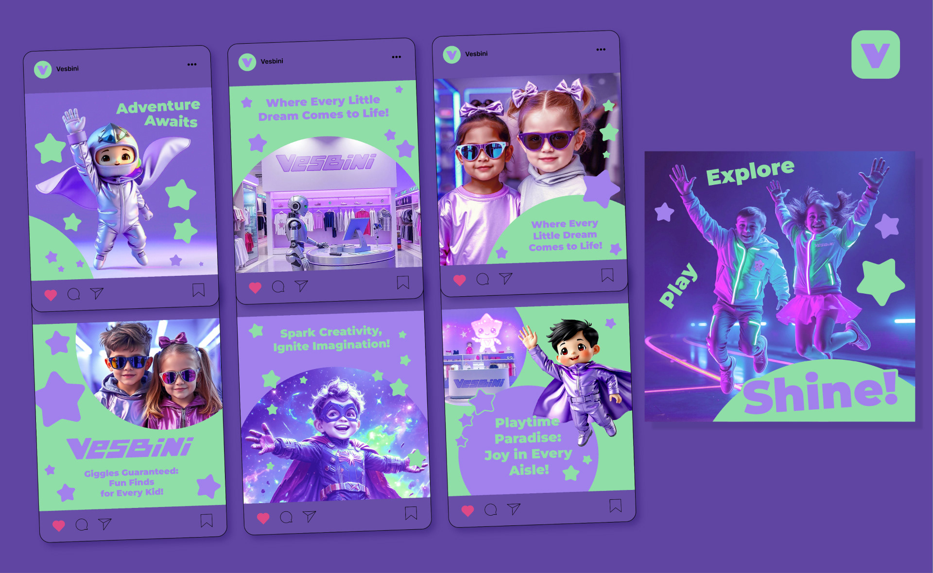Vesbini | Фирменный стиль — Изображение №14 — Брендинг, Графика на Dprofile