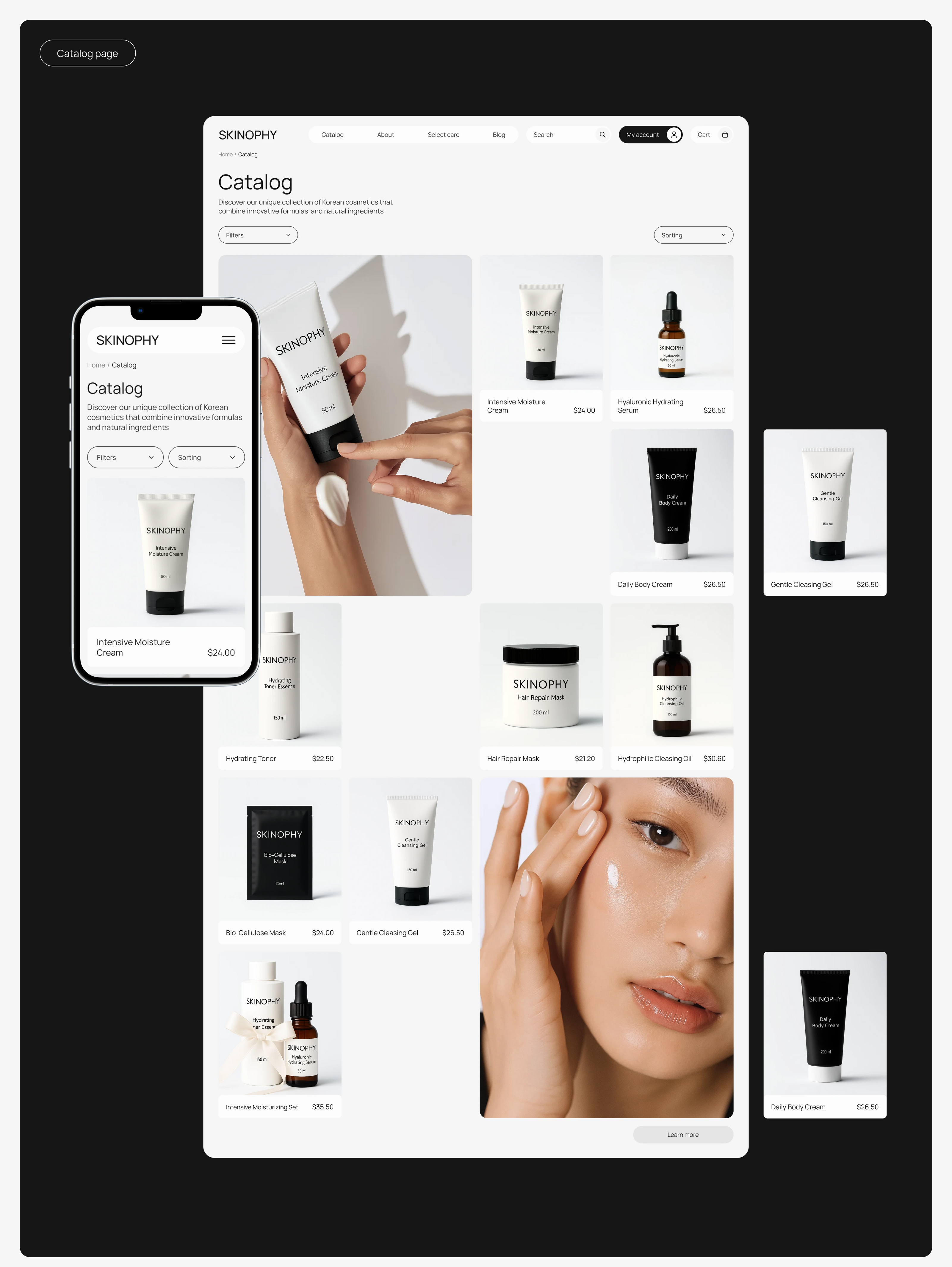E-Commerce | Online store of the Korean cosmetic | Skinophy — Изображение №17 — Интерфейсы, Брендинг на Dprofile