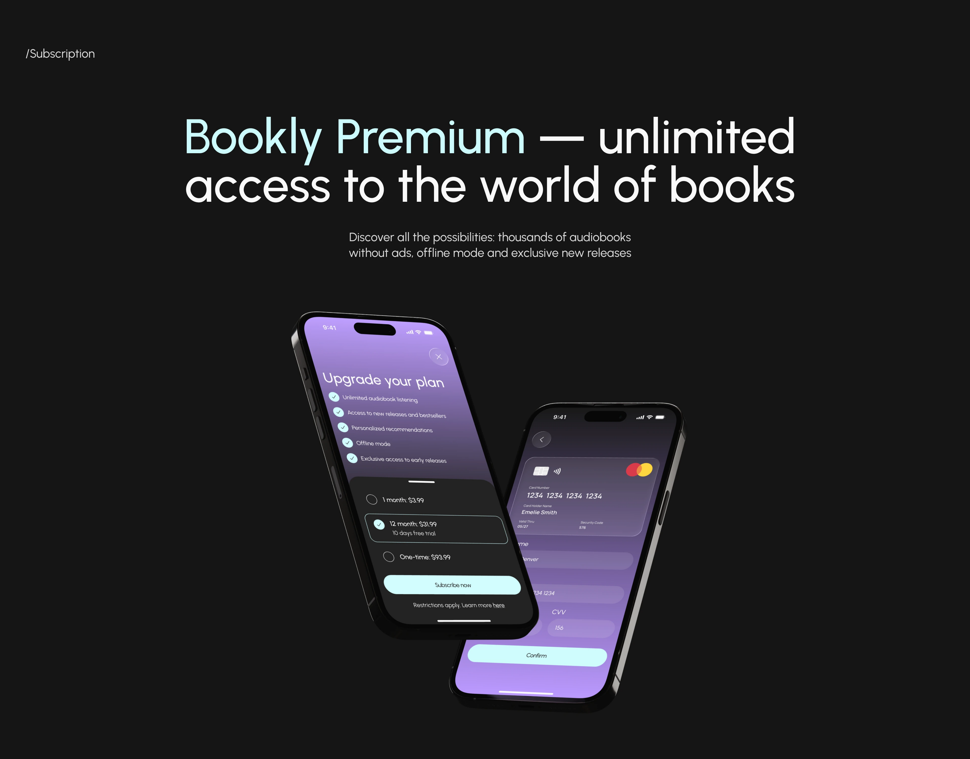 Mobile app for audio library | Bookly — Изображение №18 — Интерфейсы на Dprofile