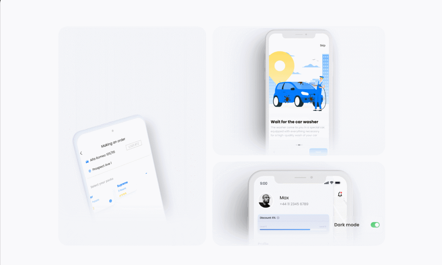 On-Demand Car Wash App — WashNear — Изображение №5 — Интерфейсы на Dprofile