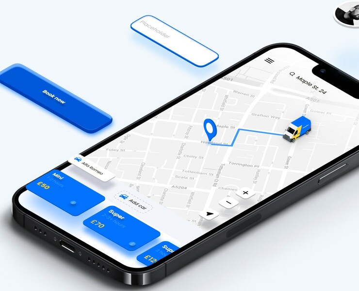 On-Demand Car Wash App — WashNear — Интерфейсы на Dprofile