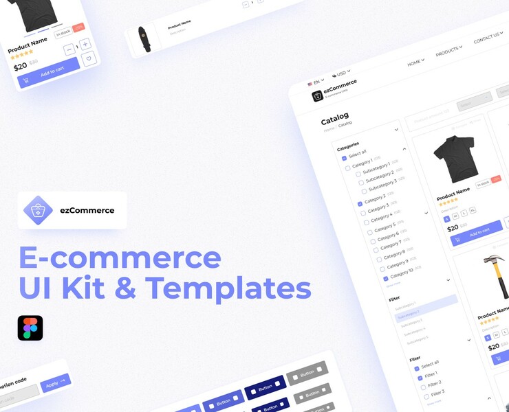 ezCommerce - E-Commerce UIKit — Интерфейсы на Dprofile