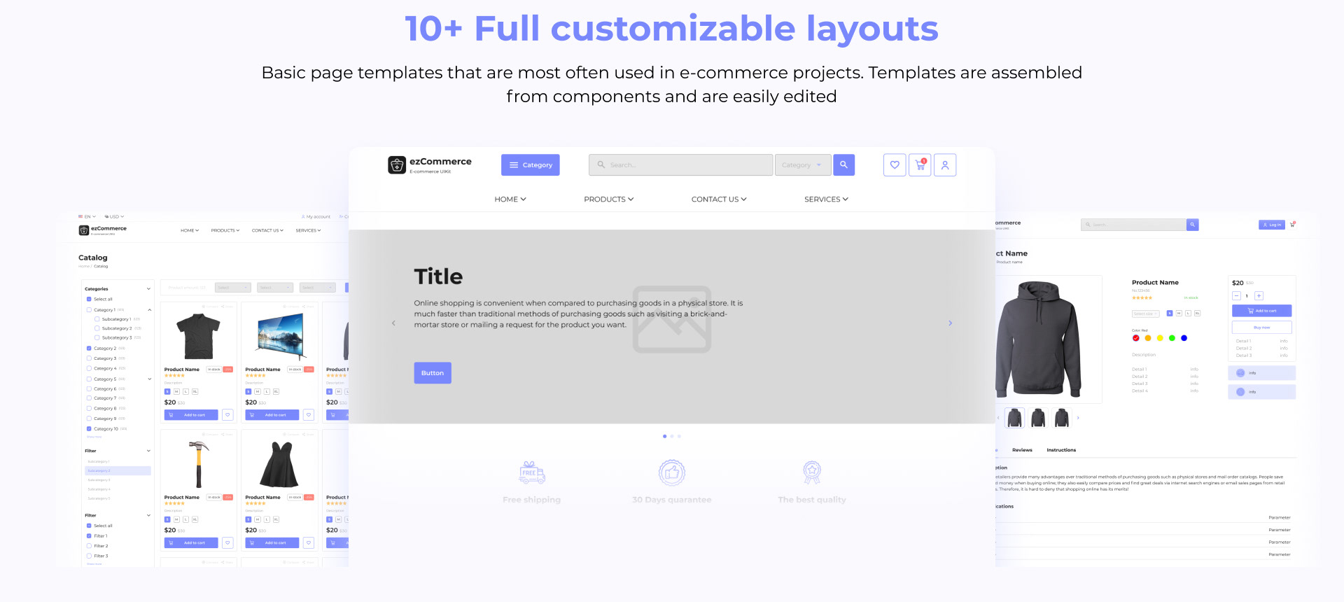 ezCommerce - E-Commerce UIKit — Изображение №3 — Интерфейсы на Dprofile