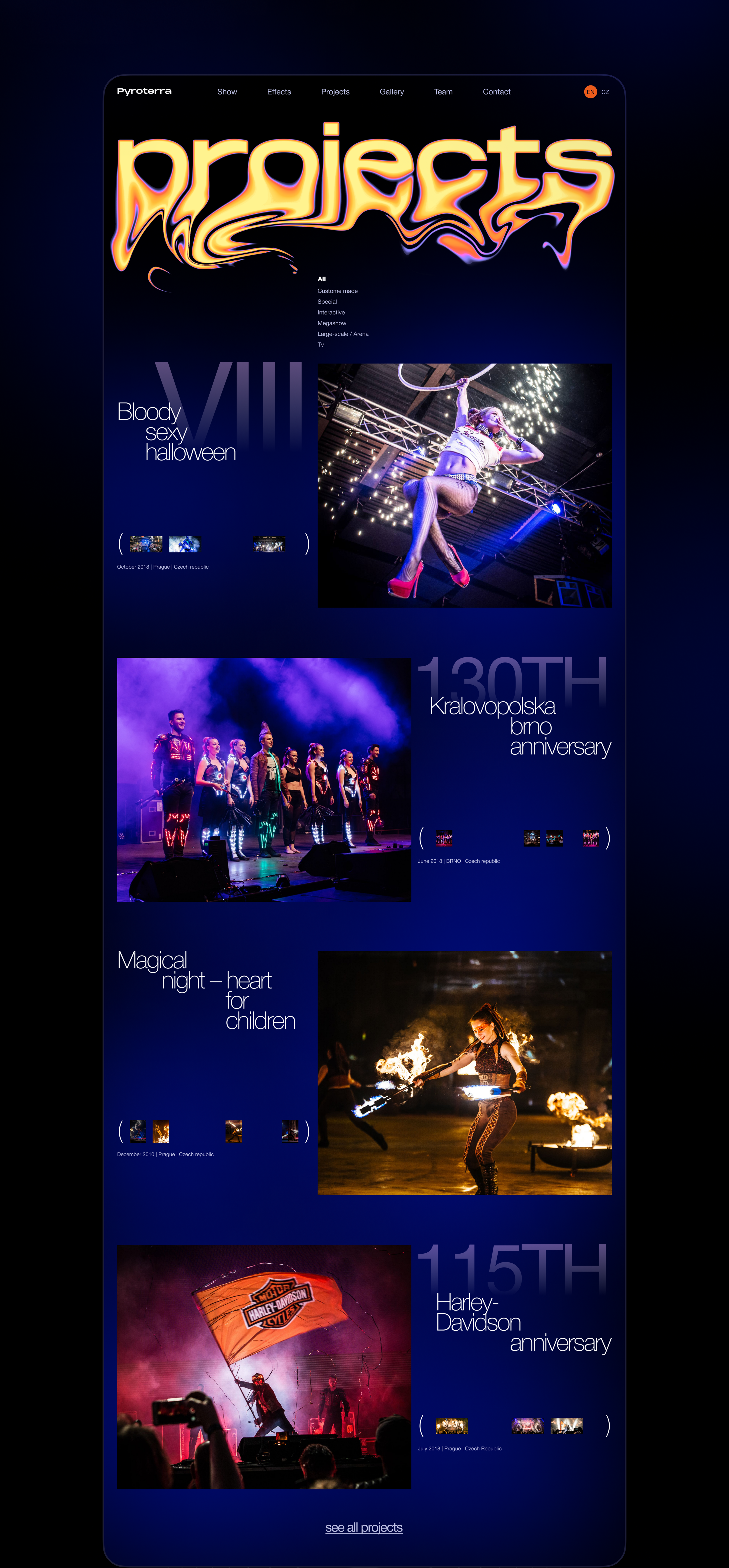 Pyroterra | Редизайн корпоративного сайта — Изображение №6 — Графика, Интерфейсы на Dprofile