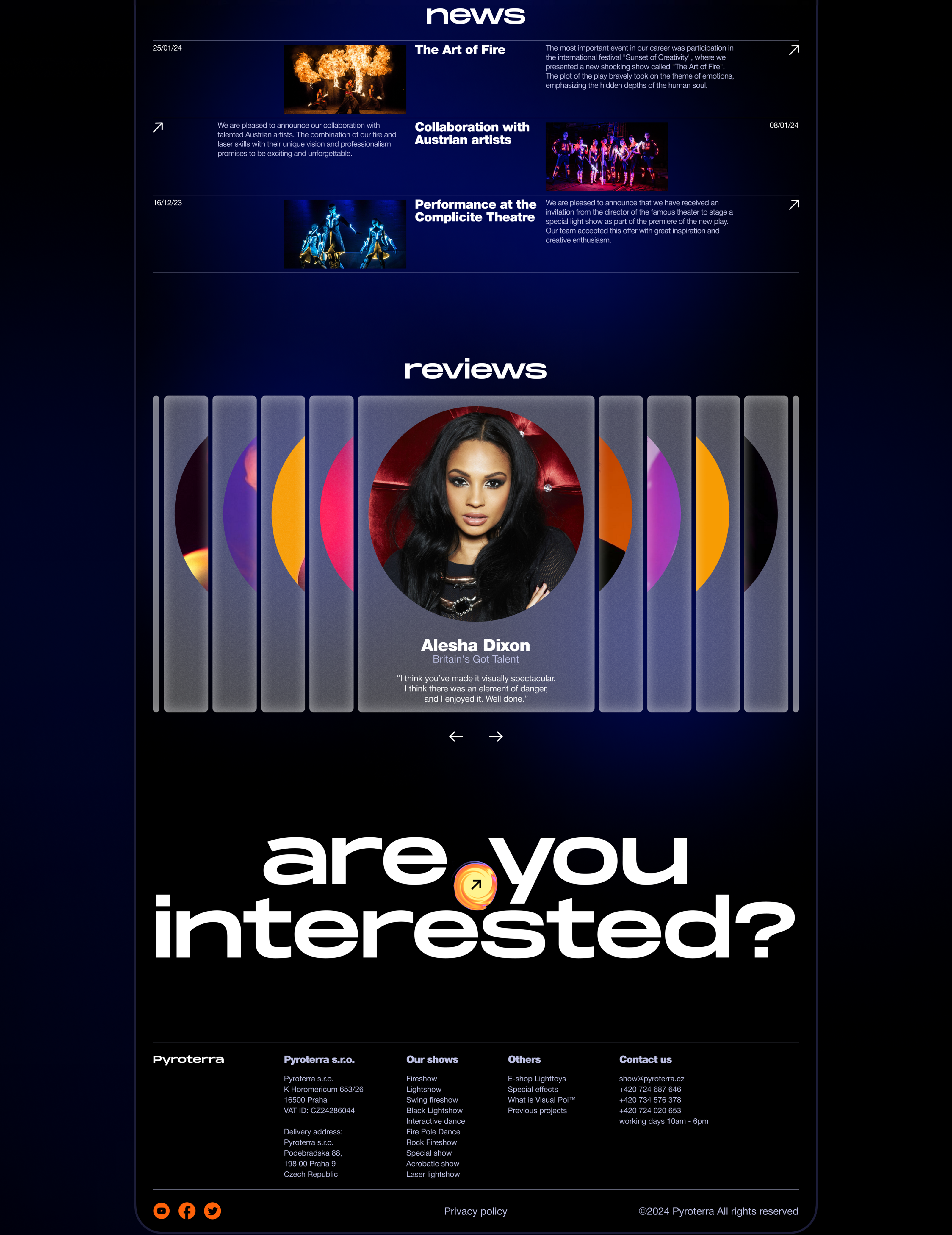 Pyroterra | Редизайн корпоративного сайта — Изображение №4 — Графика, Интерфейсы на Dprofile