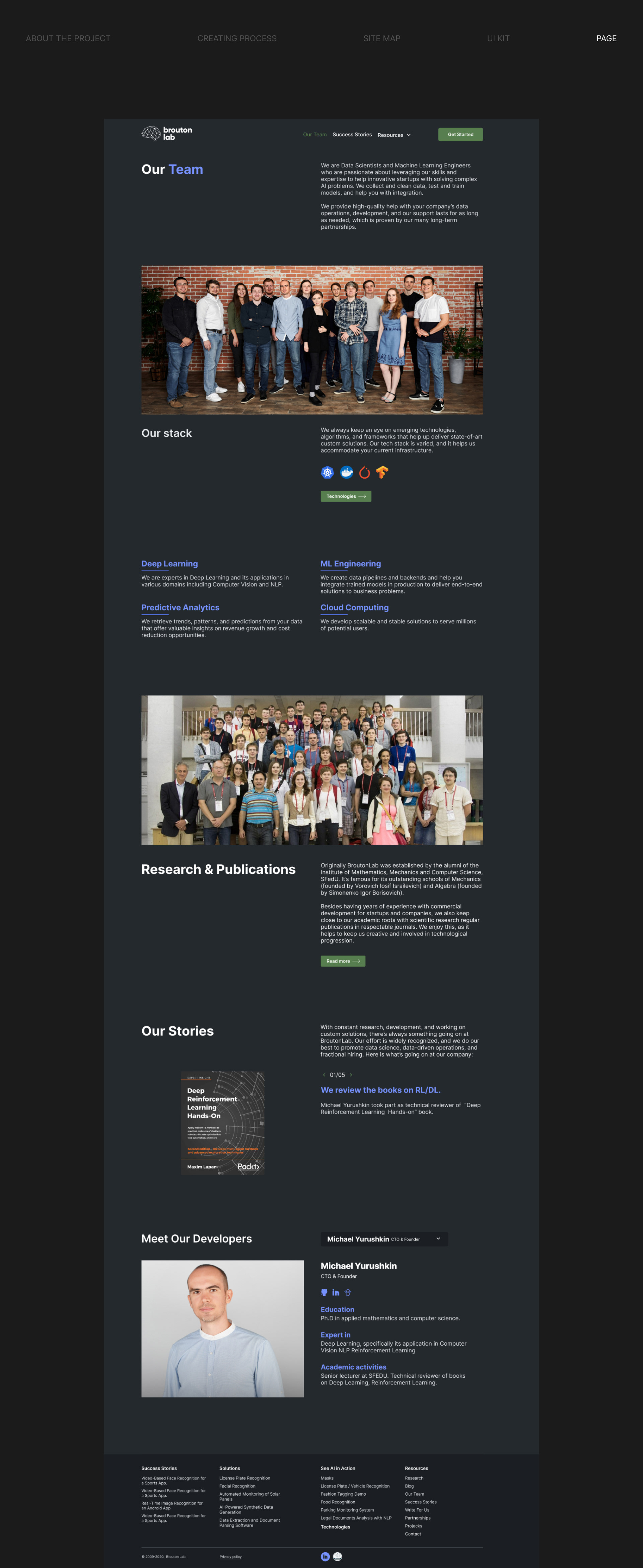 Design website for BroutonLab — Изображение №13 — Интерфейсы на Dprofile