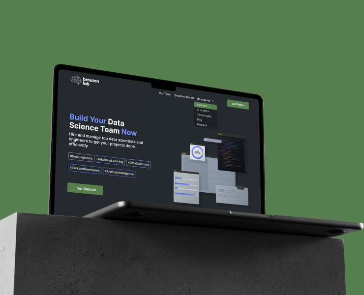 Design website for BroutonLab — Интерфейсы на Dprofile
