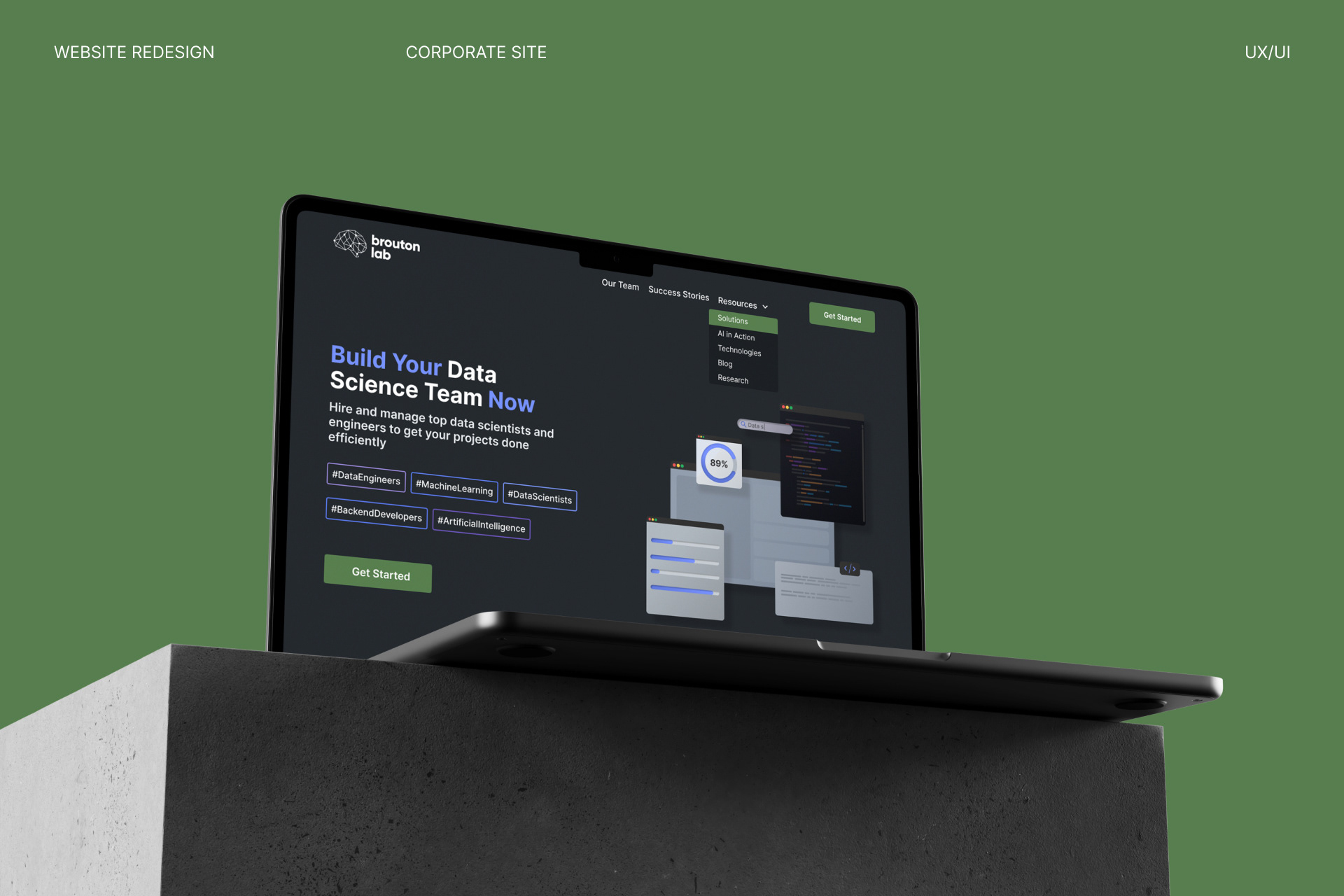 Design website for BroutonLab — Изображение №1 — Интерфейсы на Dprofile