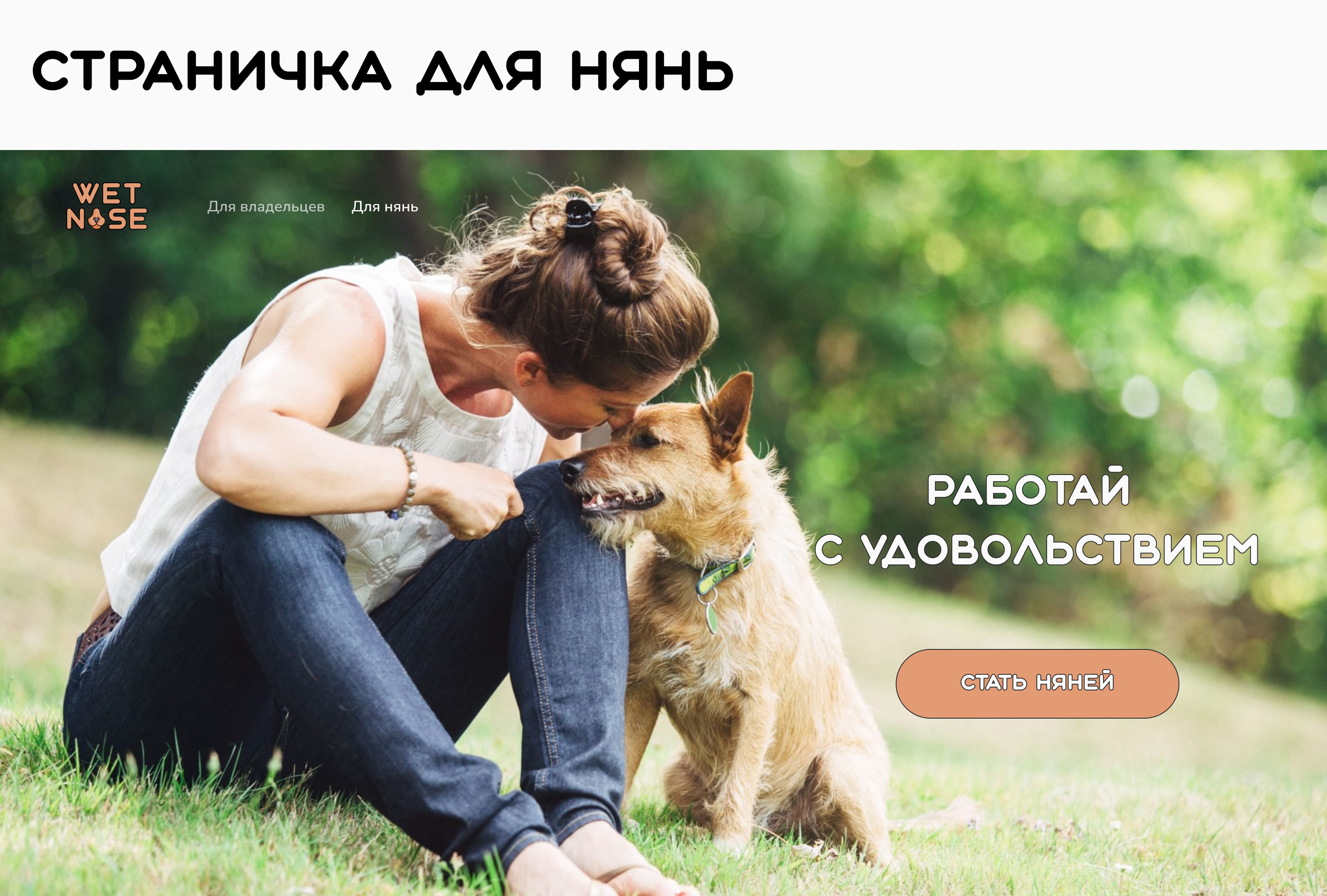 Landing page "Wet nose" — Изображение №11 — Интерфейсы на Dprofile