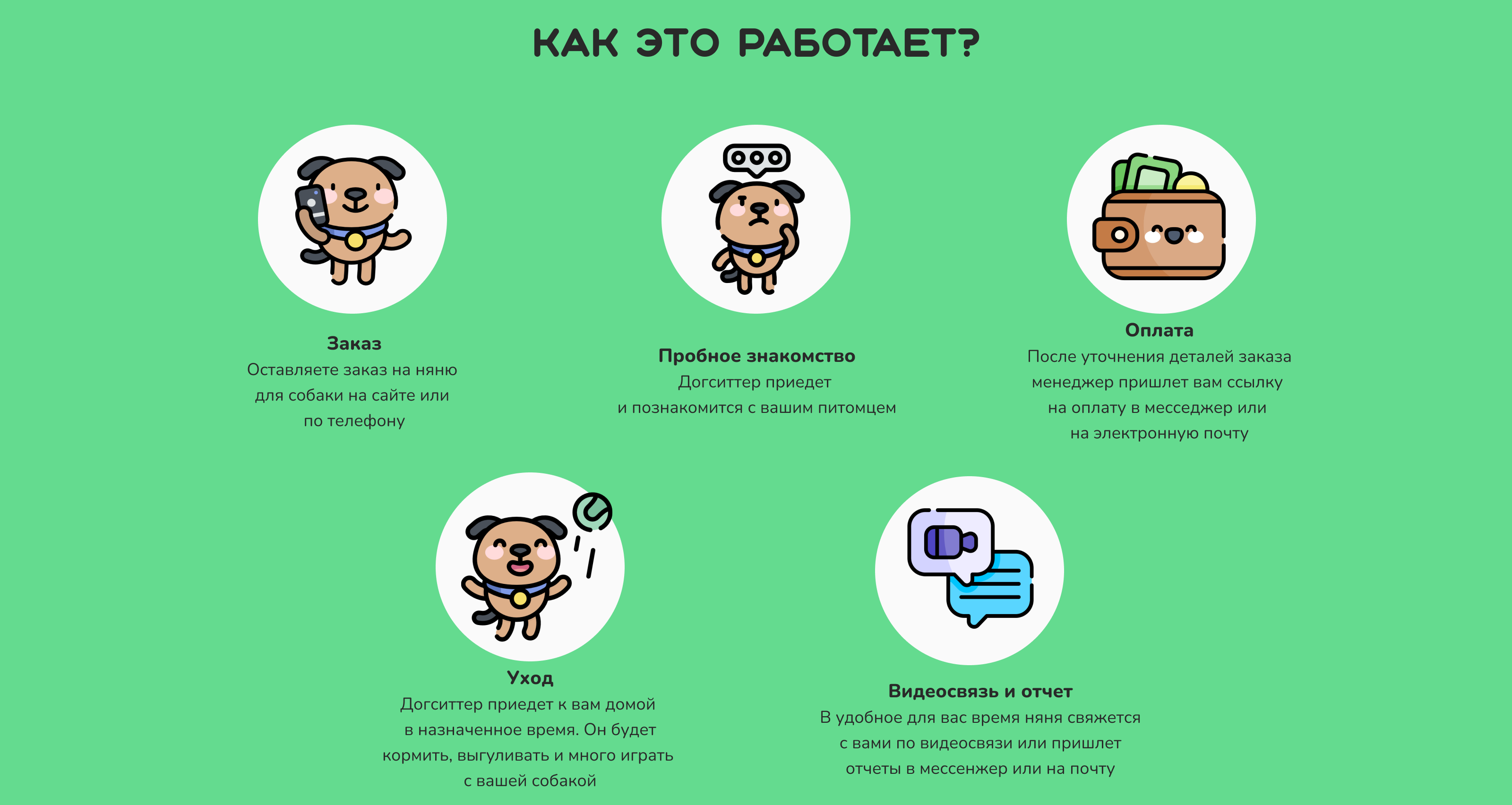 Landing page "Wet nose" — Изображение №4 — Интерфейсы на Dprofile