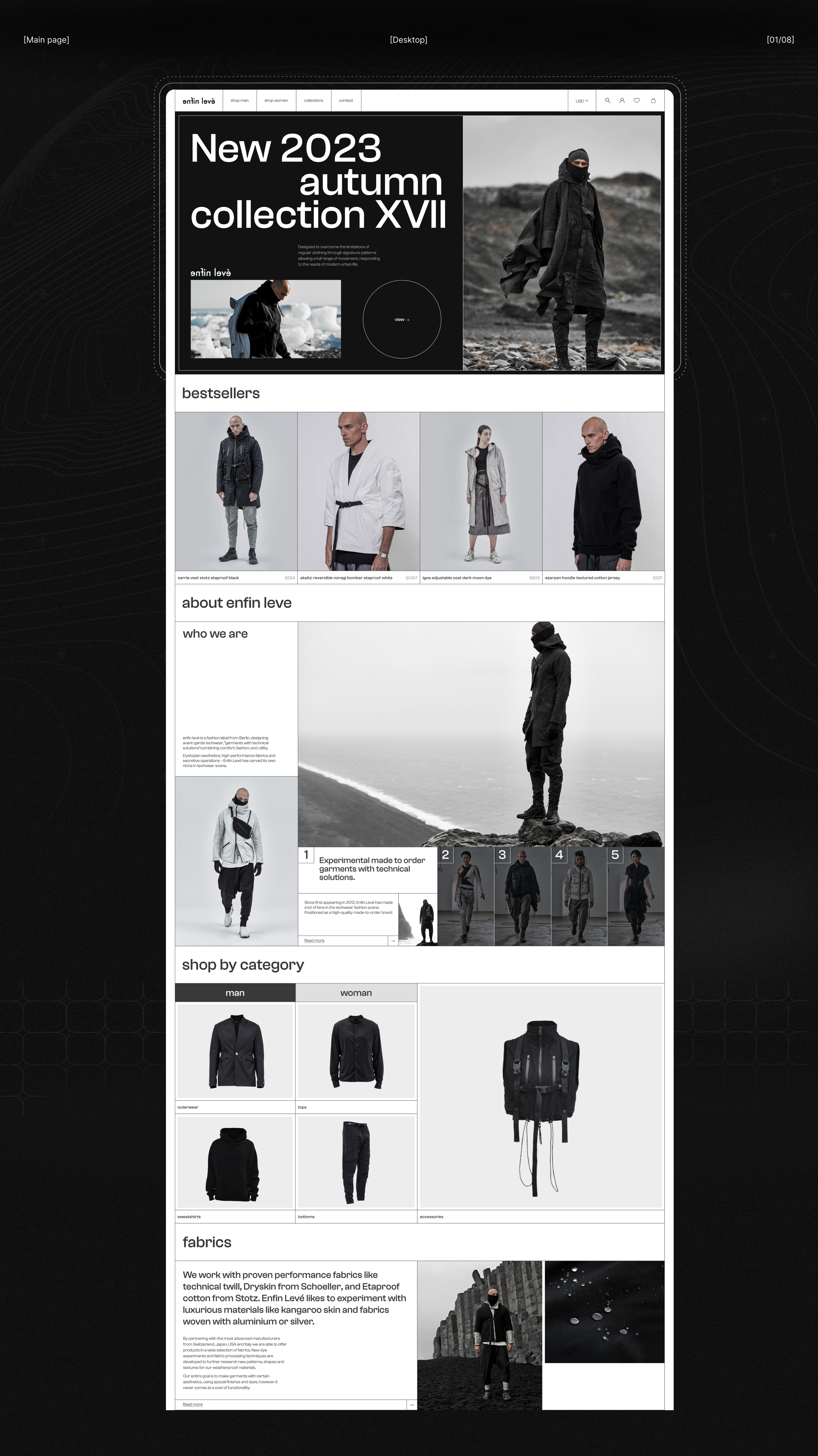 Enfin Leve | E-Commerce — Изображение №2 — Интерфейсы на Dprofile
