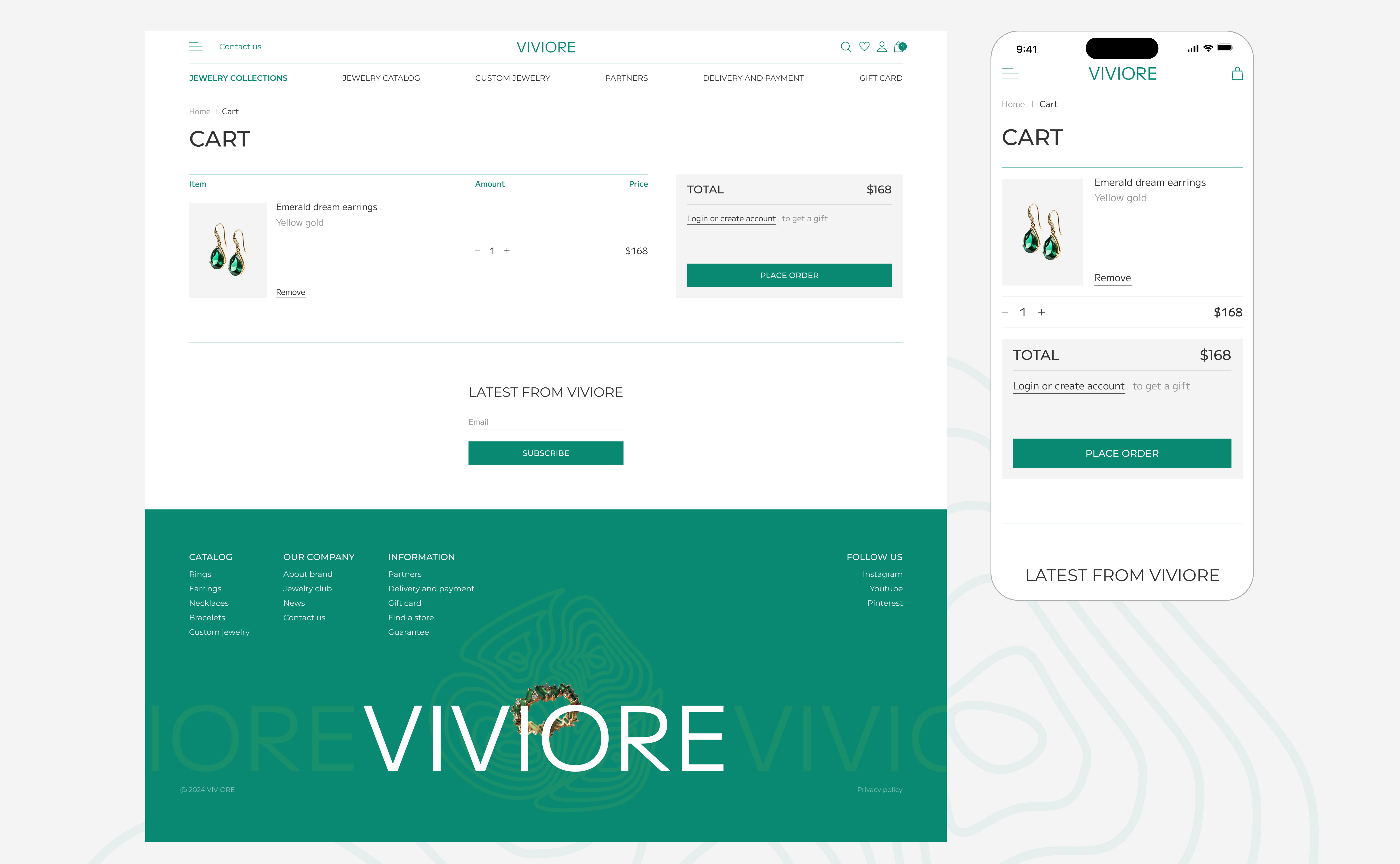 VIVIORE | Design concept — Изображение №10 — Интерфейсы на Dprofile