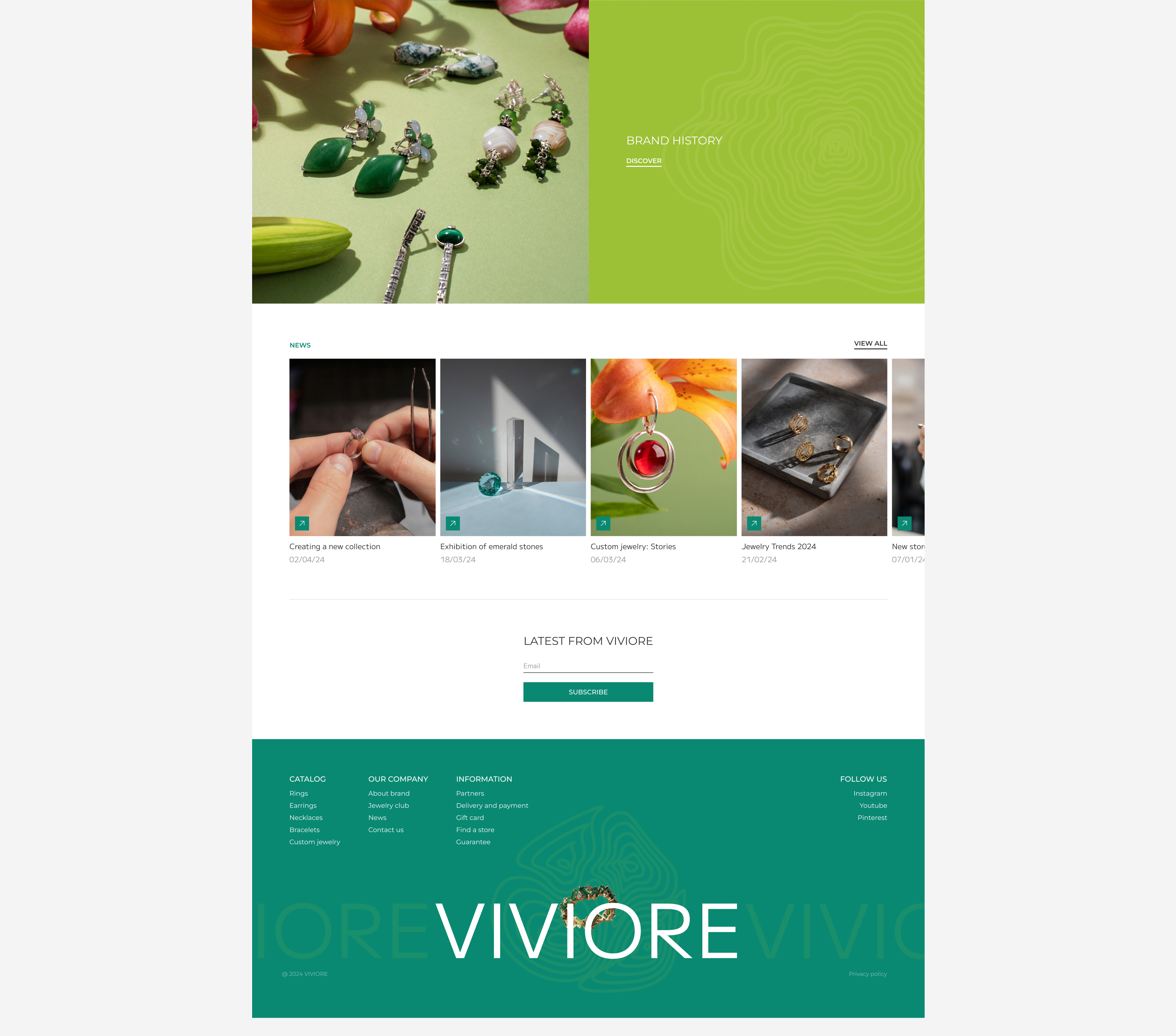 VIVIORE | Design concept — Изображение №5 — Интерфейсы на Dprofile