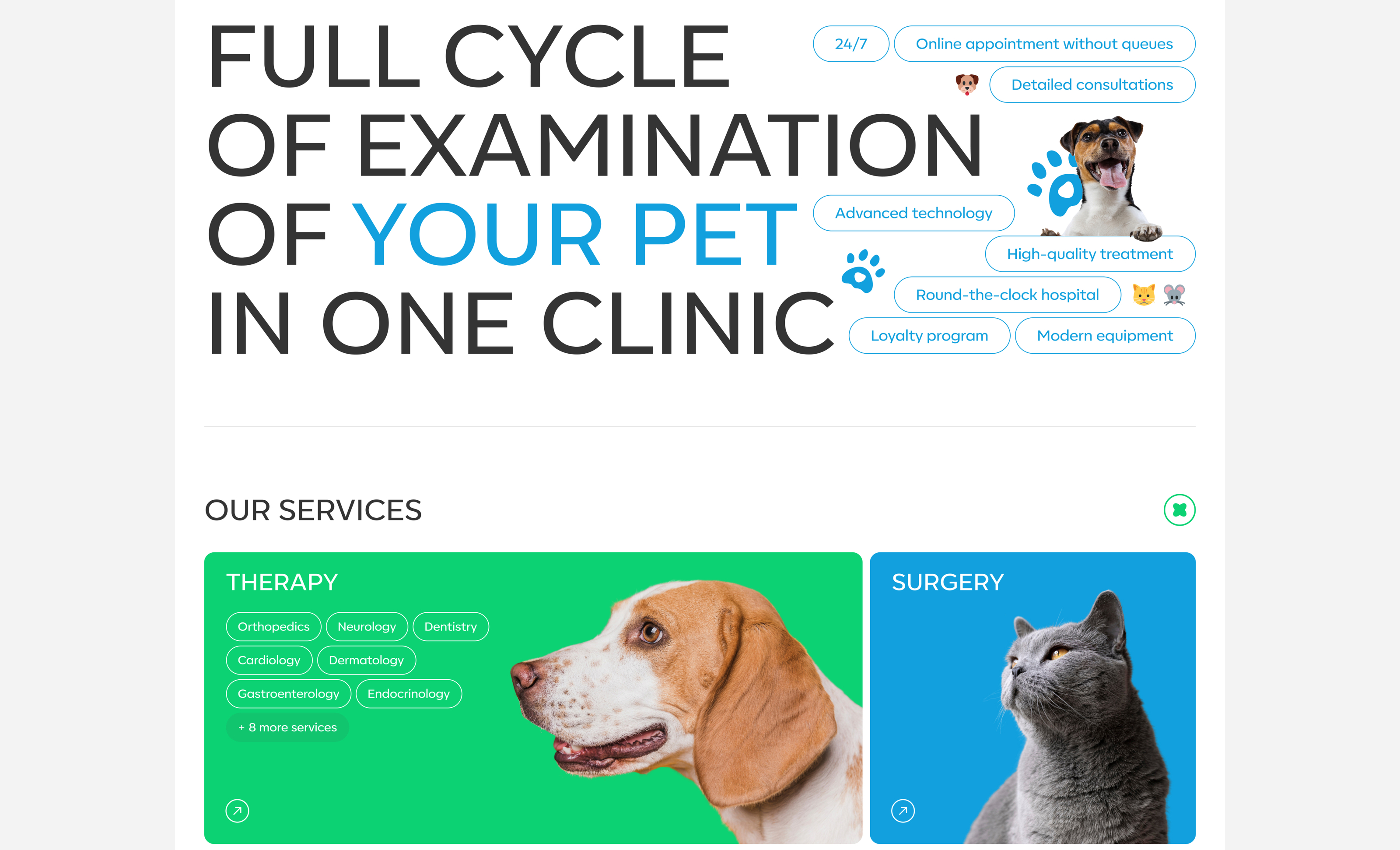 FRIENDEL | Vet clinic — Изображение №3 — Интерфейсы на Dprofile