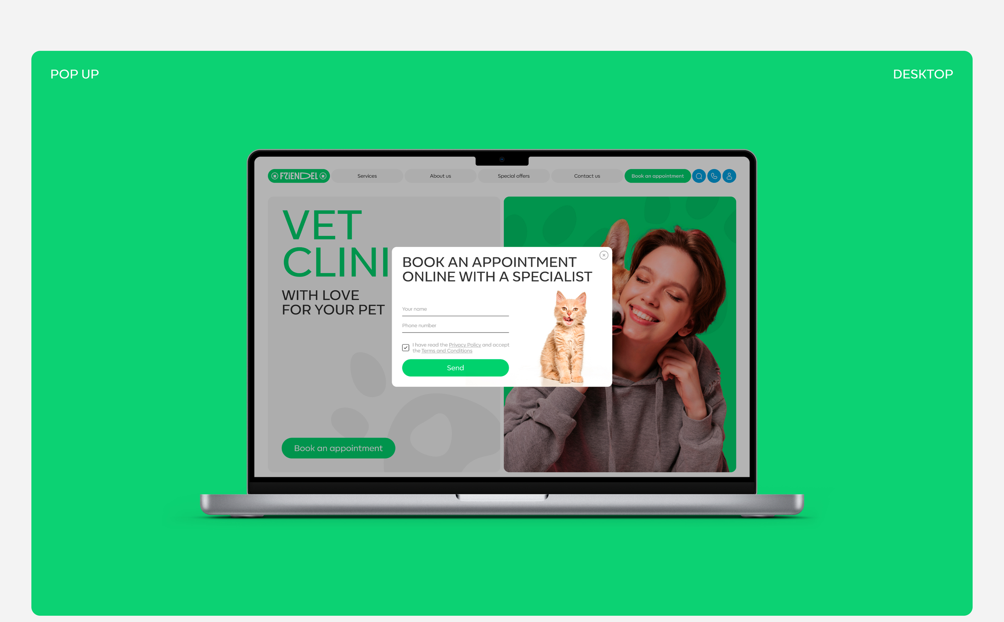 FRIENDEL | Vet clinic — Изображение №15 — Интерфейсы на Dprofile