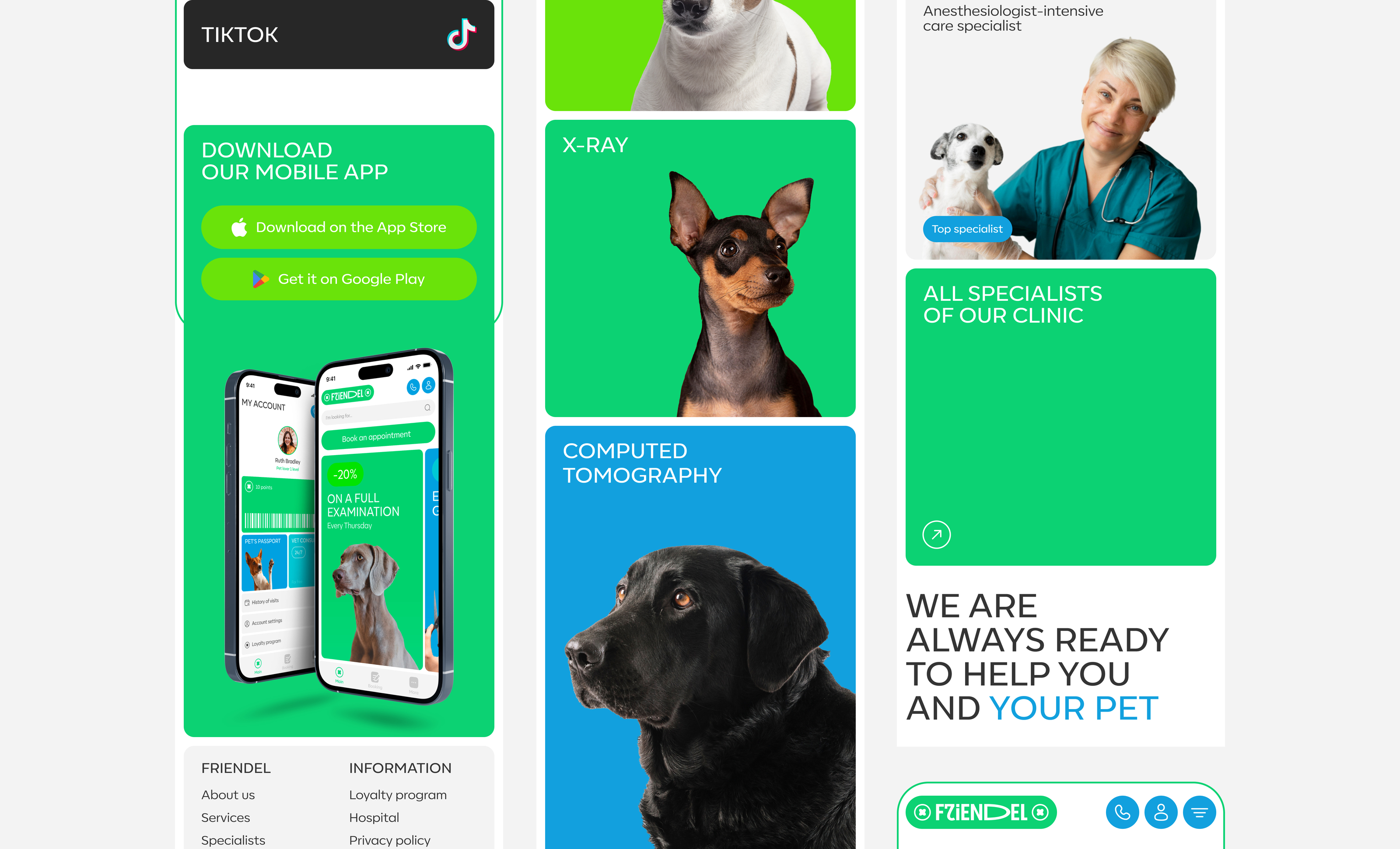 FRIENDEL | Vet clinic — Изображение №13 — Интерфейсы на Dprofile