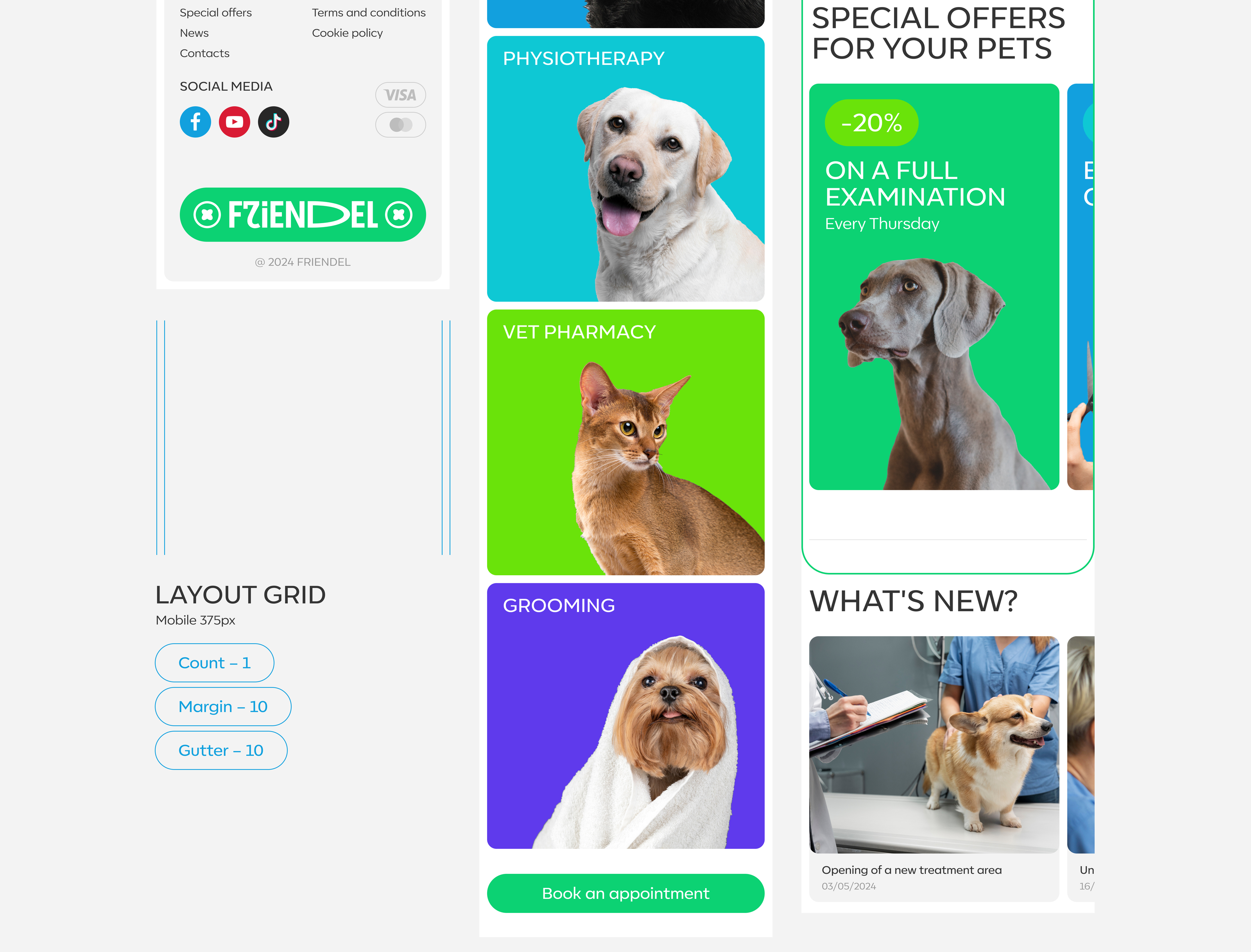 FRIENDEL | Vet clinic — Изображение №14 — Интерфейсы на Dprofile
