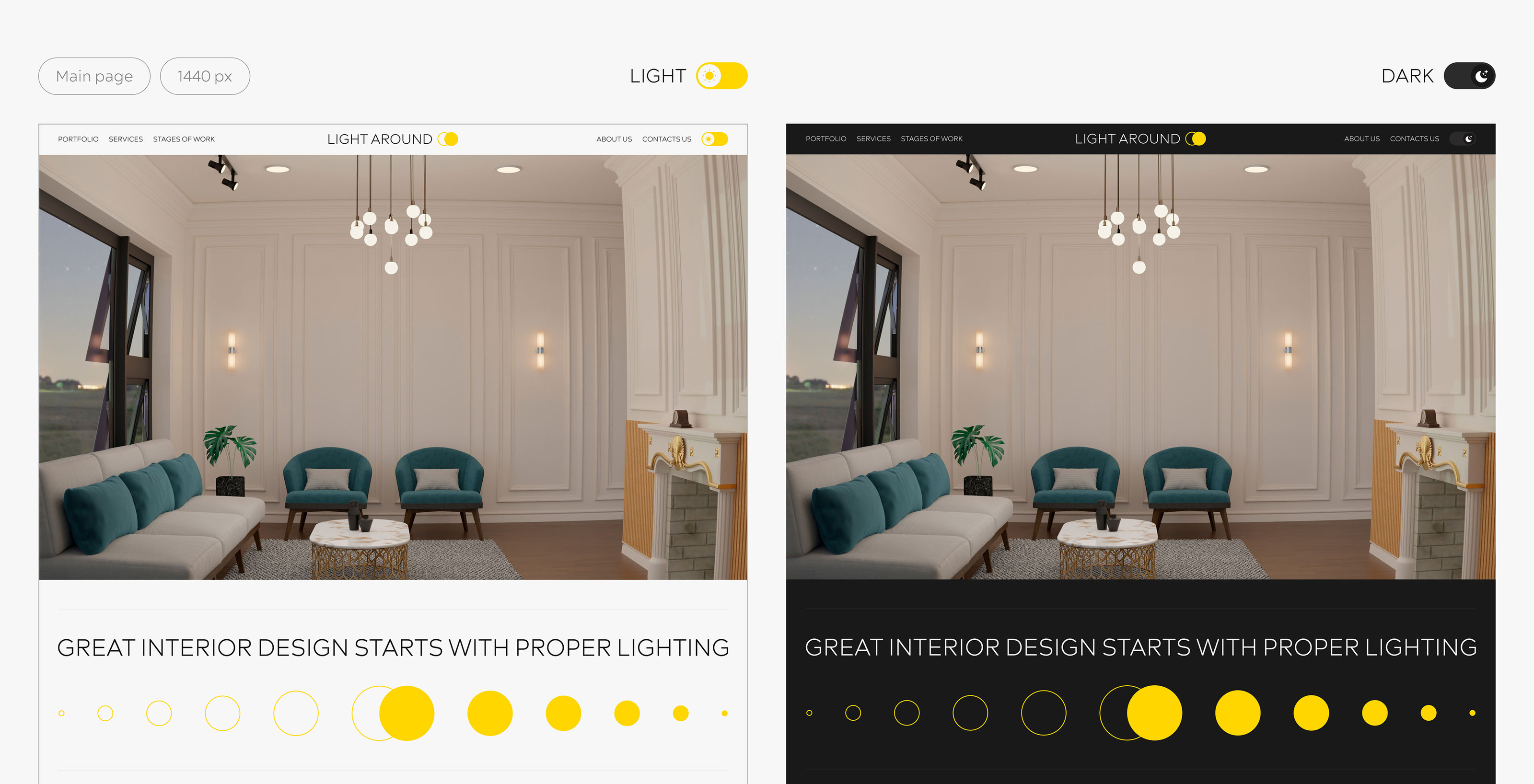 LIGHT AROUND | Design concept — Изображение №3 — Интерфейсы на Dprofile