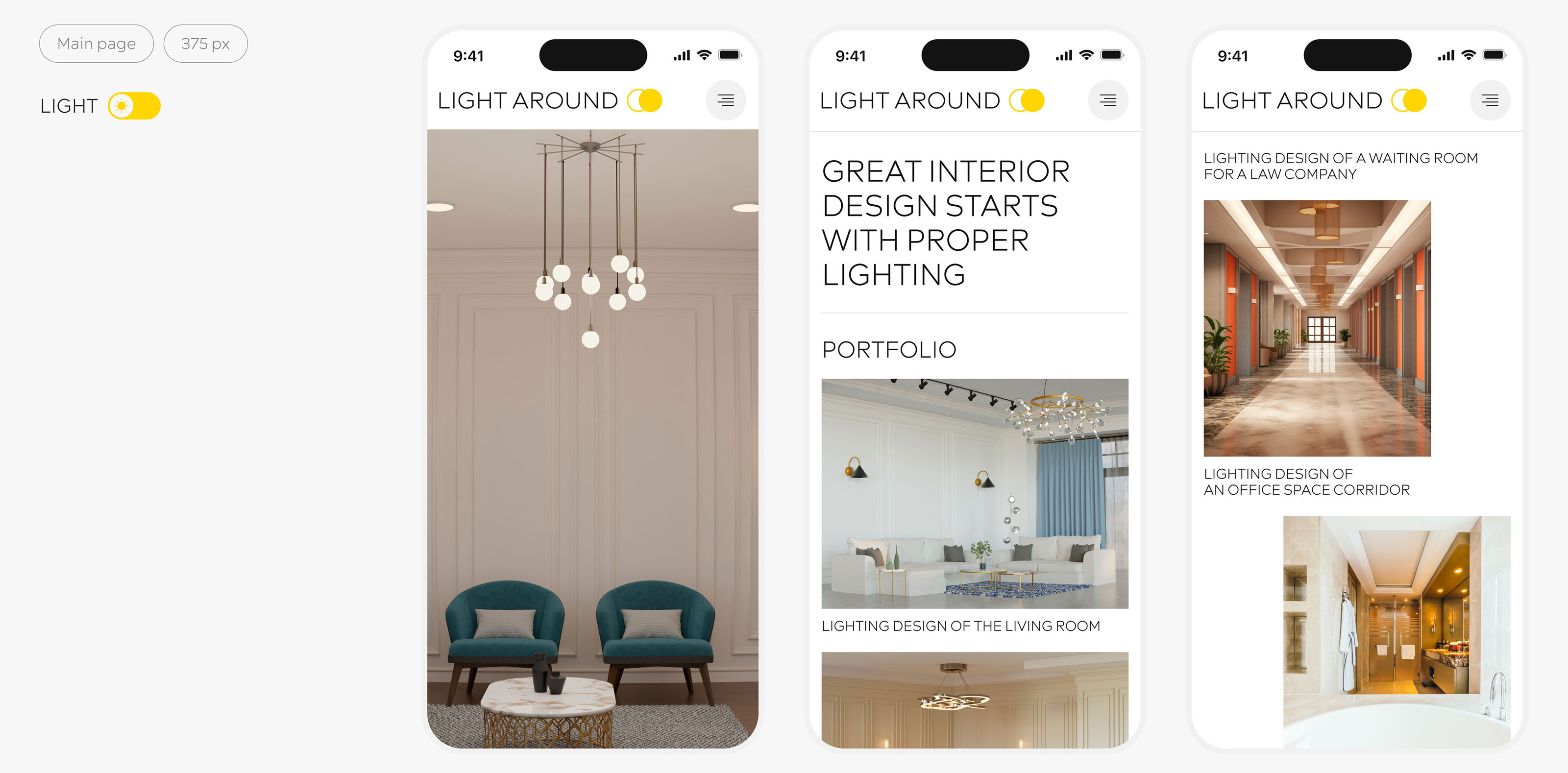 LIGHT AROUND | Design concept — Изображение №14 — Интерфейсы на Dprofile