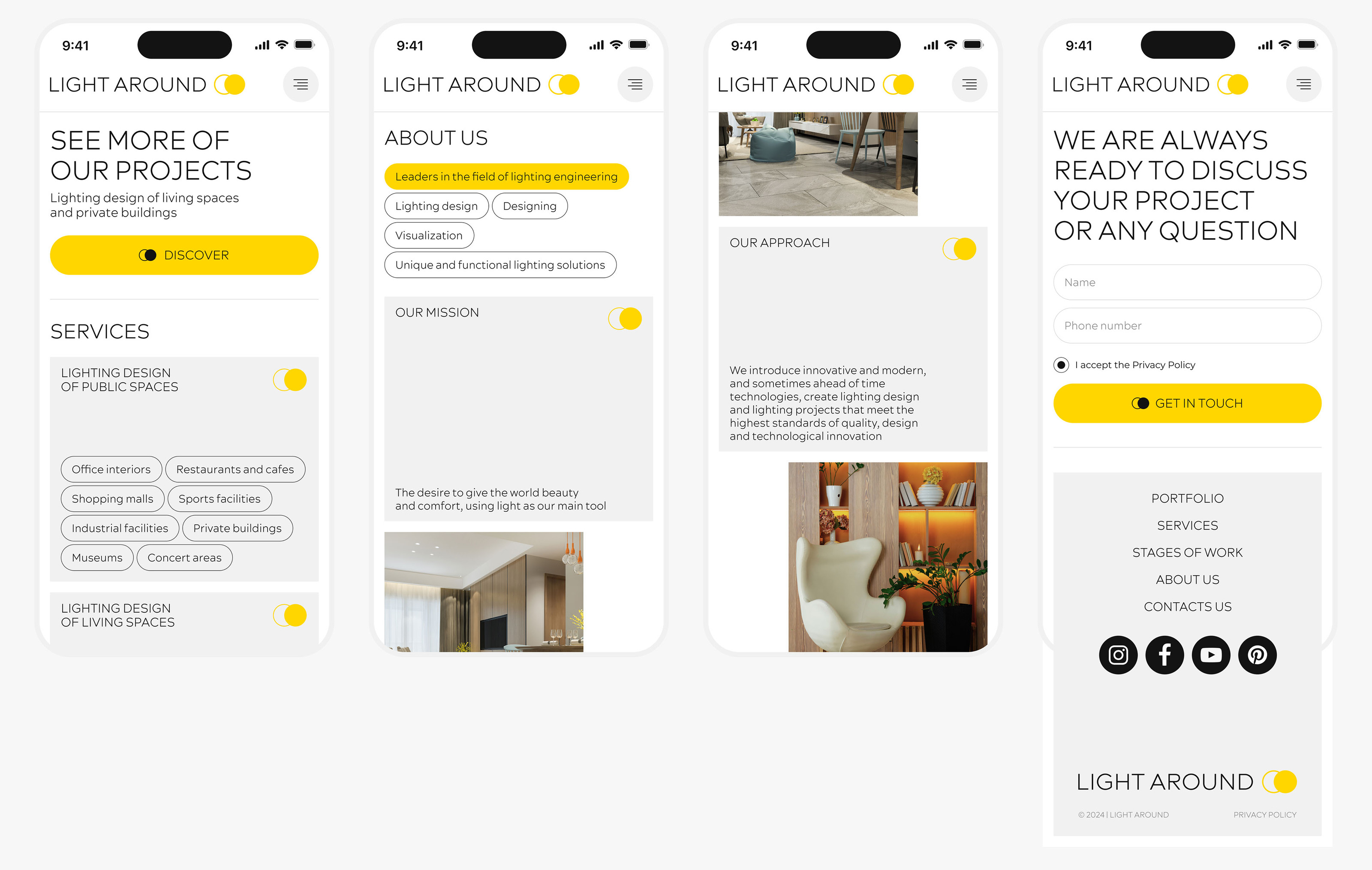 LIGHT AROUND | Design concept — Изображение №15 — Интерфейсы на Dprofile