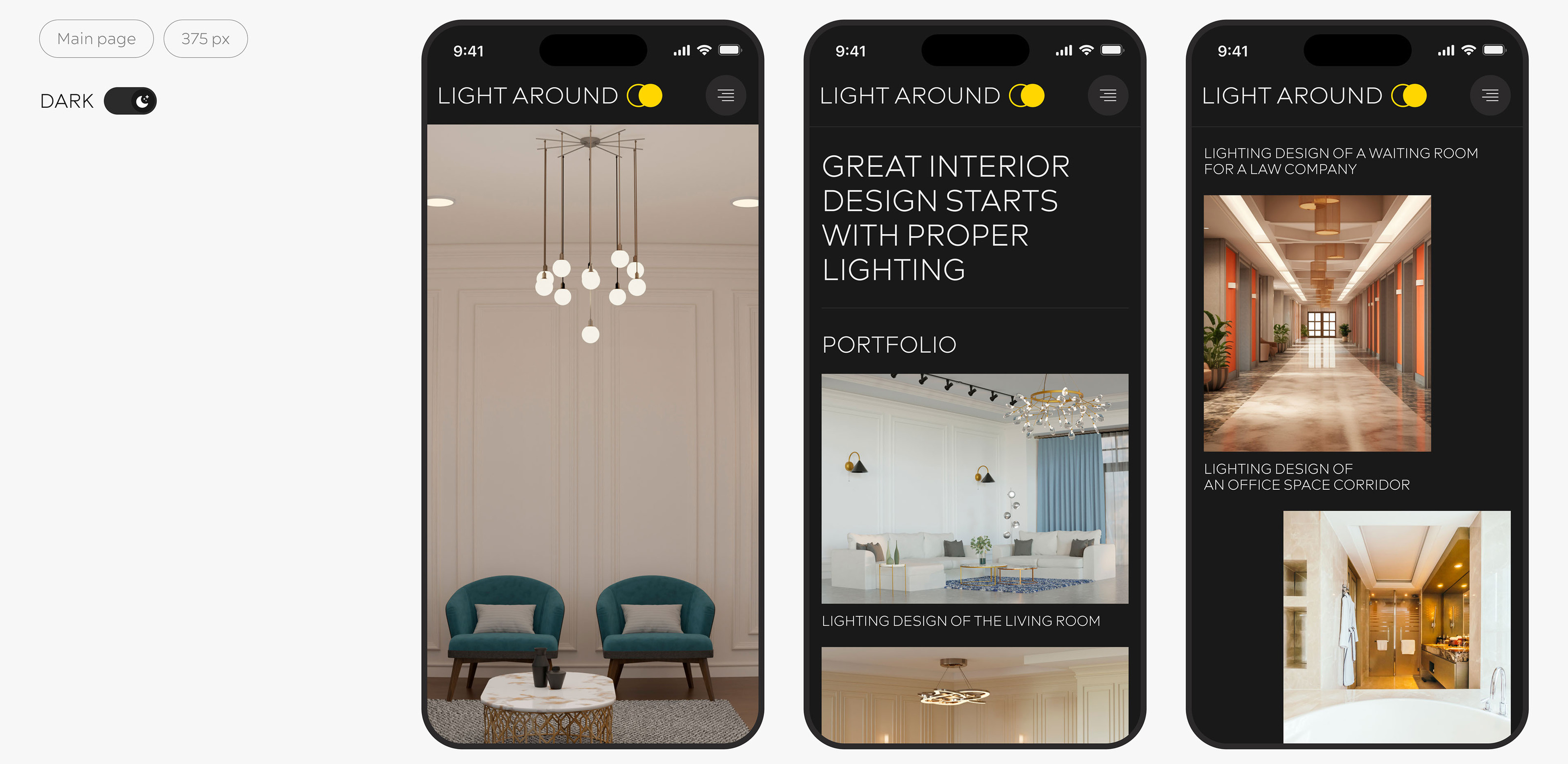 LIGHT AROUND | Design concept — Изображение №11 — Интерфейсы на Dprofile