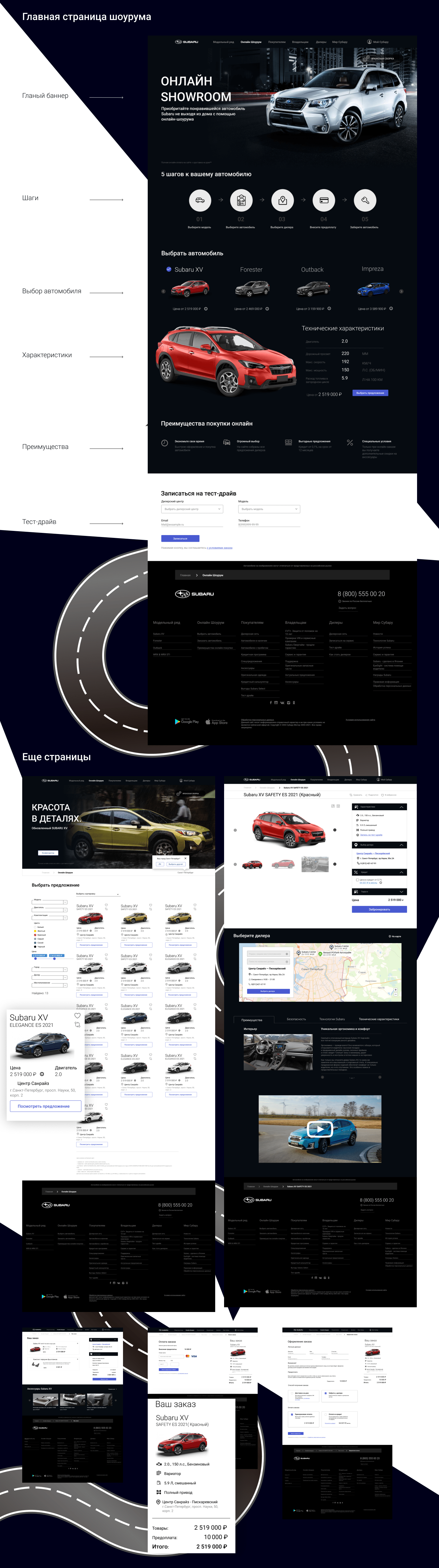 SUBARU ONLINE SHOWROOM — Изображение №4 — Интерфейсы на Dprofile