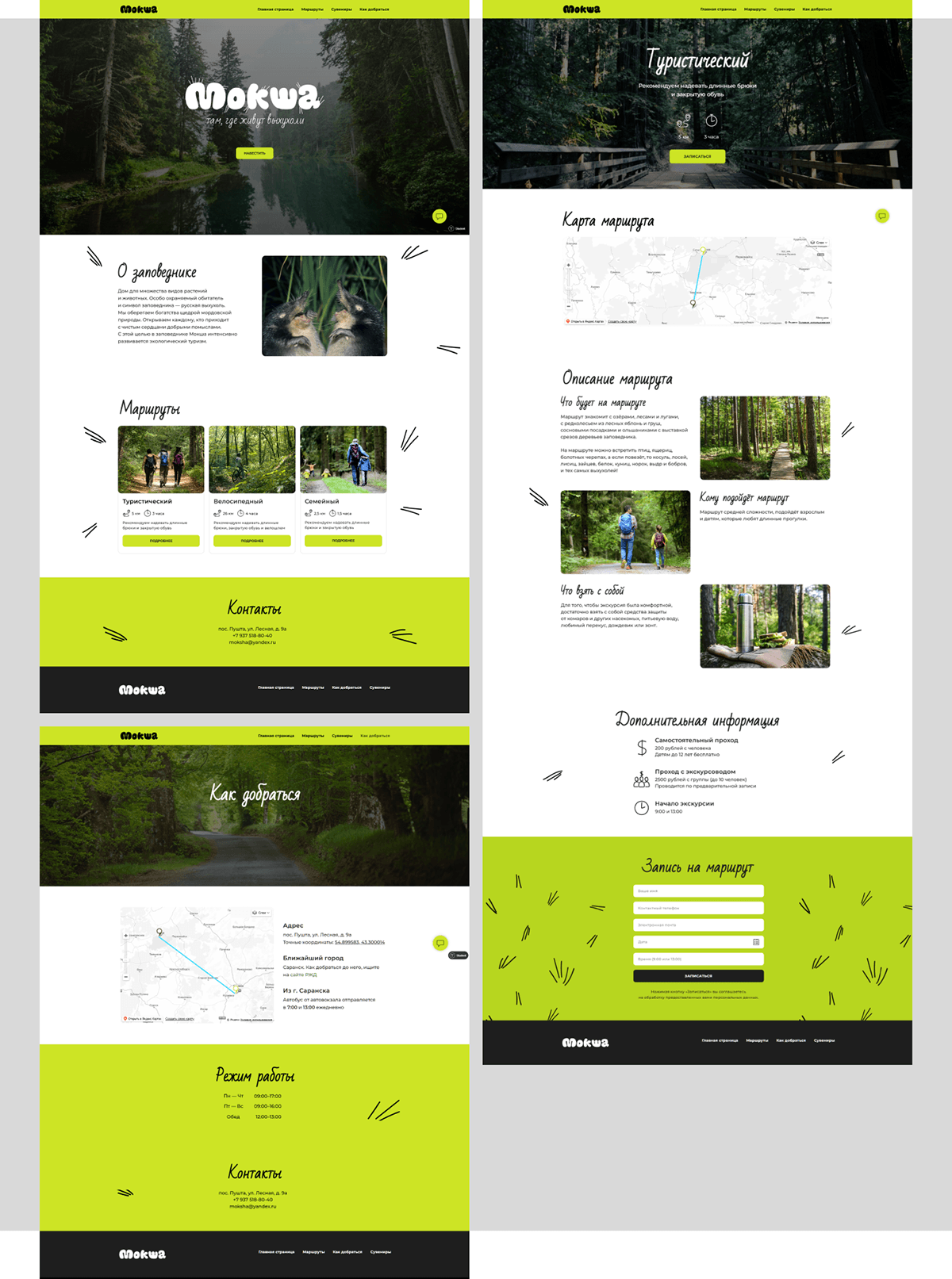 Сайт и мерч для заповедника «Мокша» — Изображение №7 — Интерфейсы, Брендинг на Dprofile