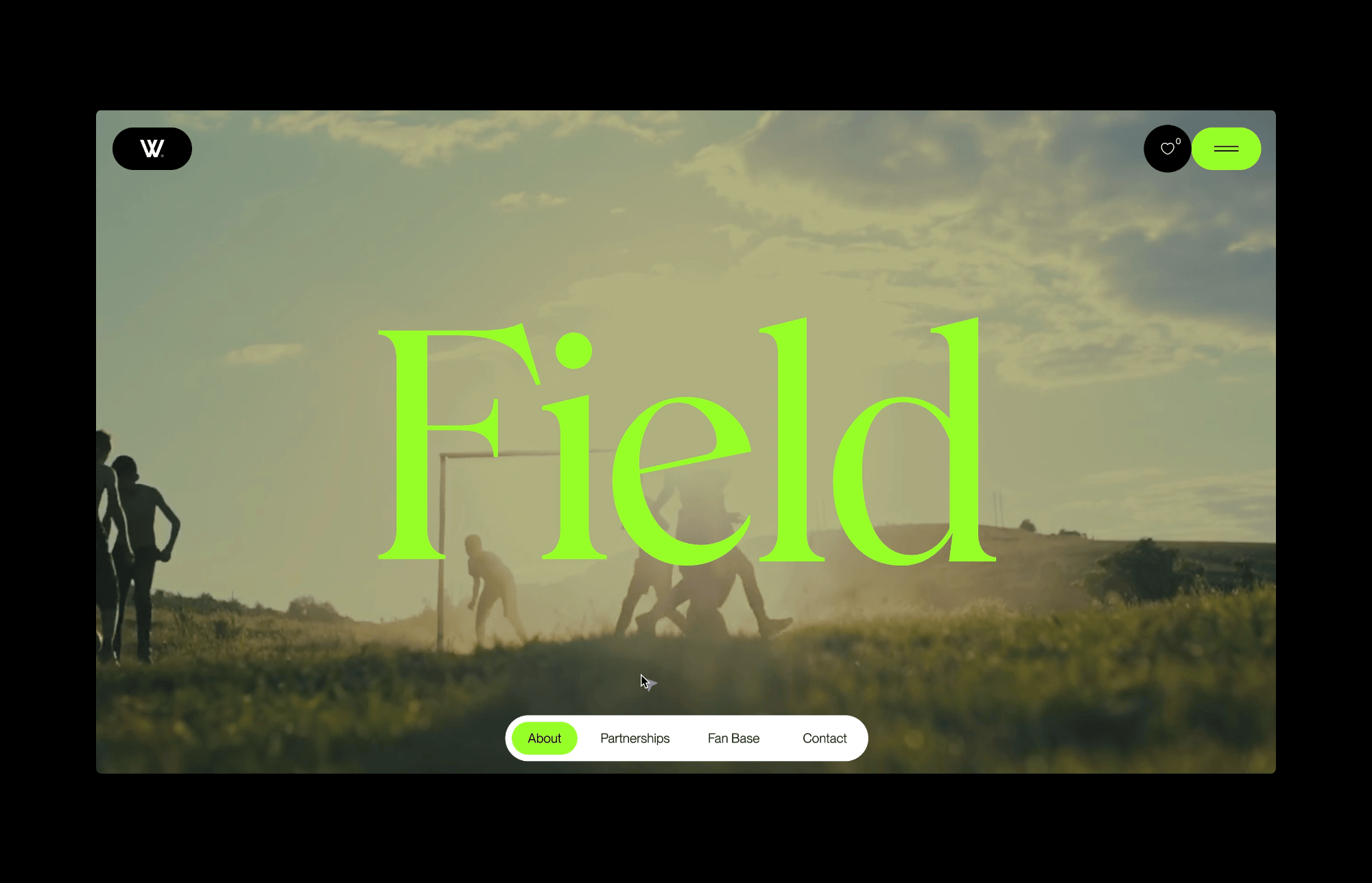FIELD - Спортивное Агентство — Изображение №9 — Интерфейсы, Анимация на Dprofile