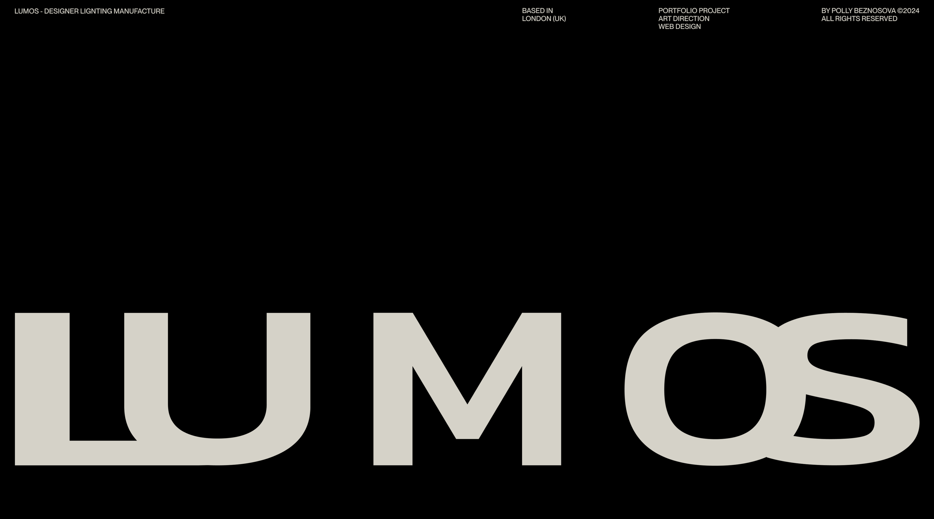 LUMOS - Designer Lightning Manufacture ©2024 — Изображение №1 — Интерфейсы, Брендинг на Dprofile