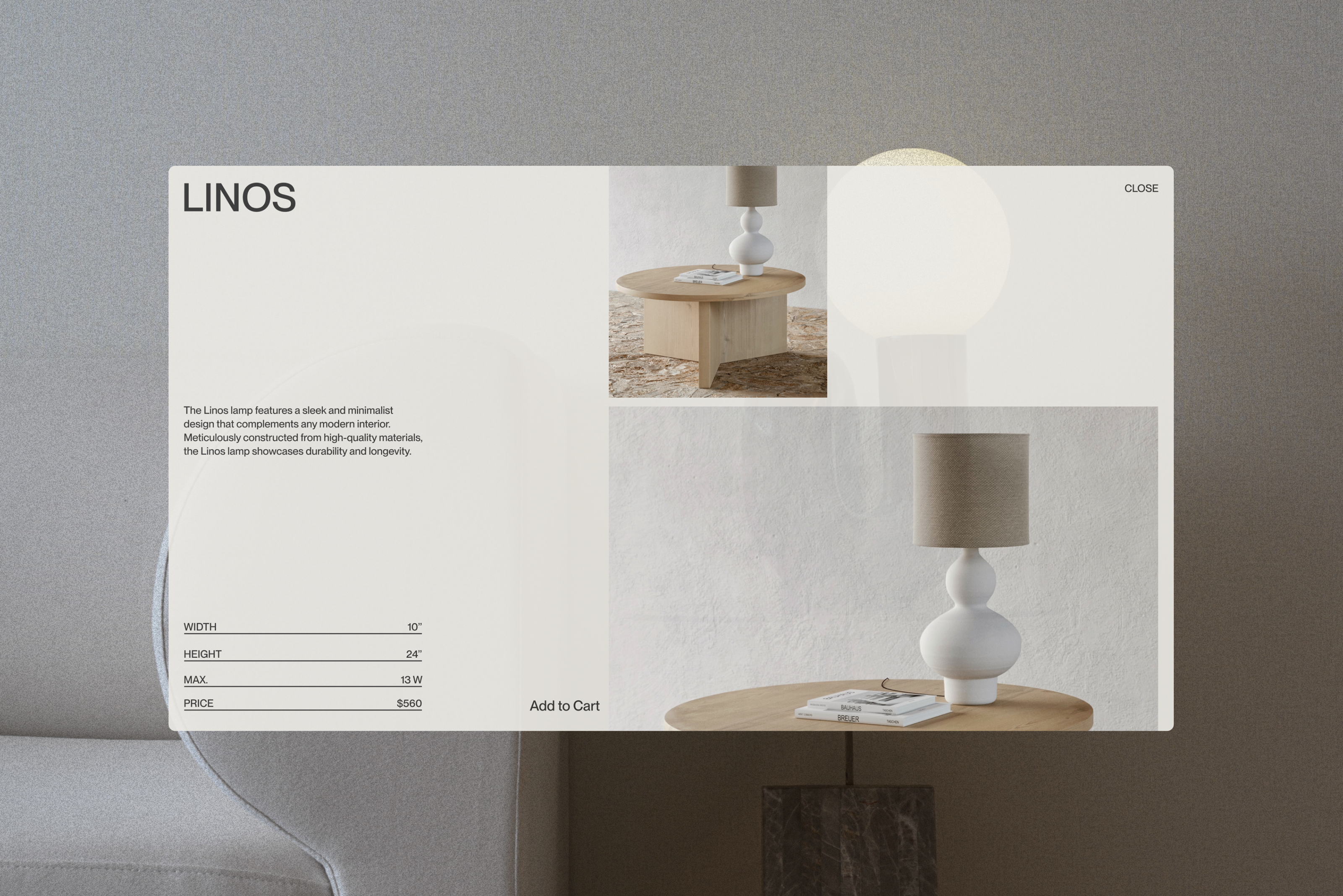 LUMOS - Designer Lightning Manufacture ©2024 — Изображение №6 — Интерфейсы, Брендинг на Dprofile