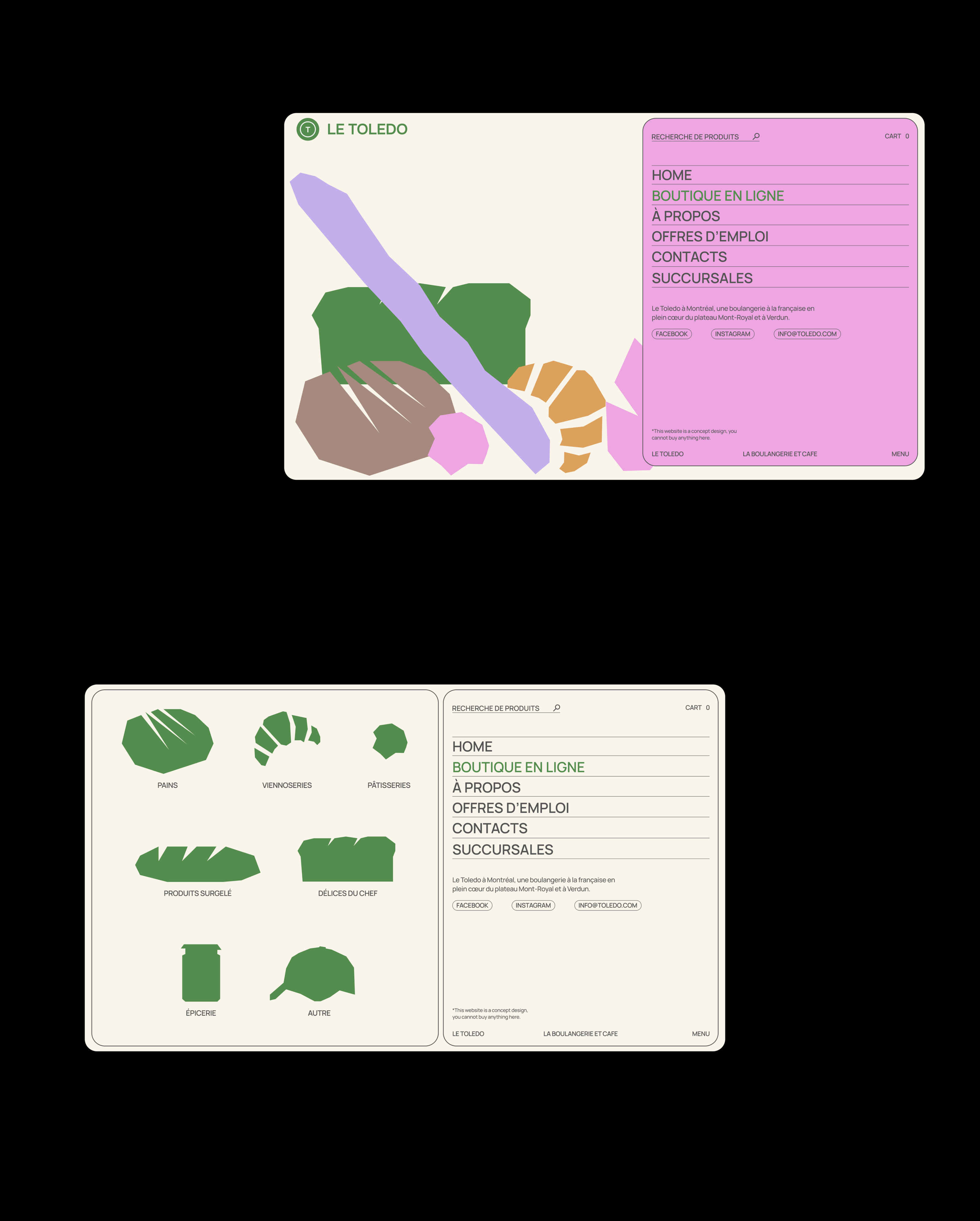 LE TOLEDO - Web Design & Branding for Bakery ©2024 — Изображение №3 — Интерфейсы, Брендинг на Dprofile