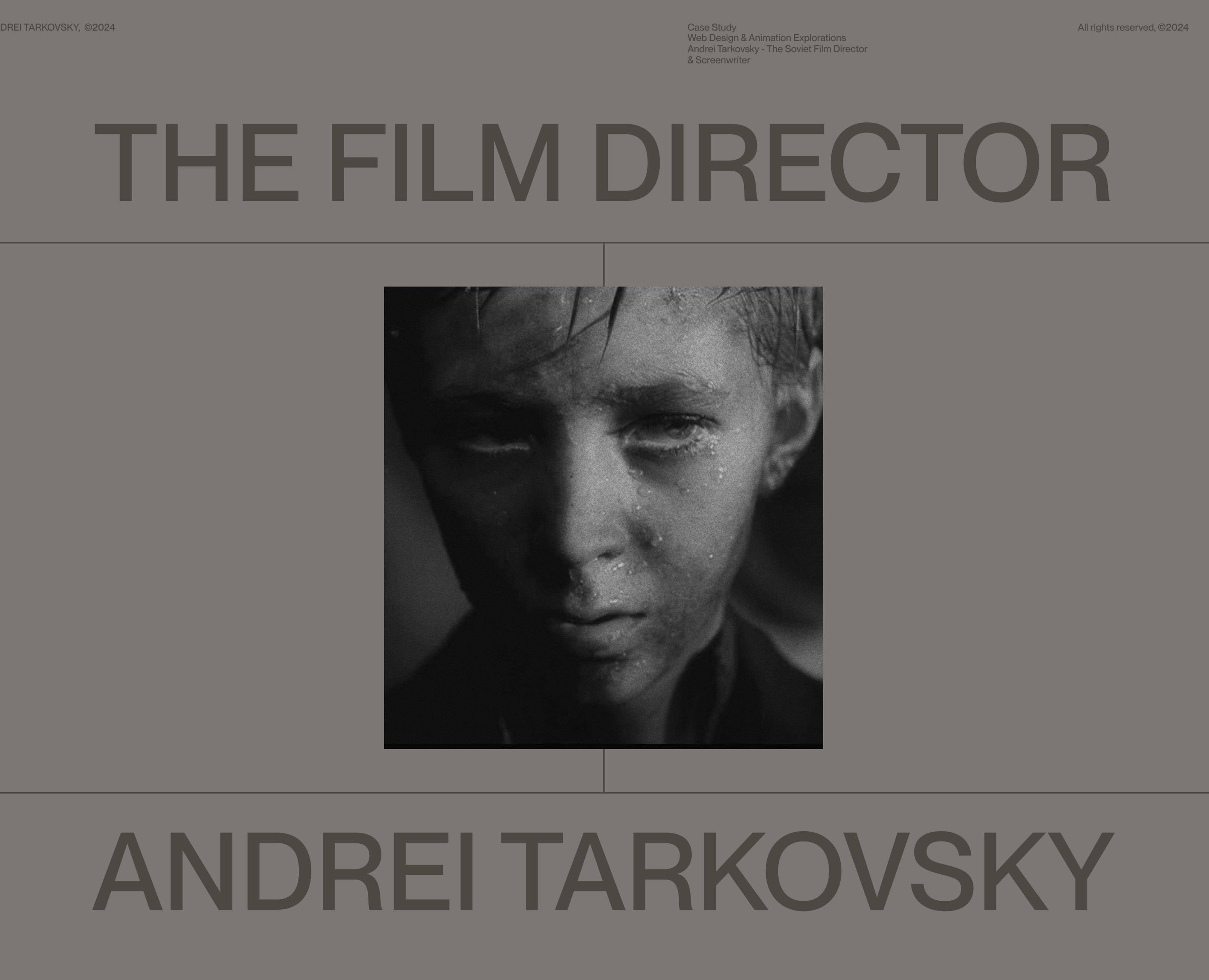ANDREI TARKOVSKY - THE FILM DIRECTOR — Интерфейсы, Анимация на Dprofile