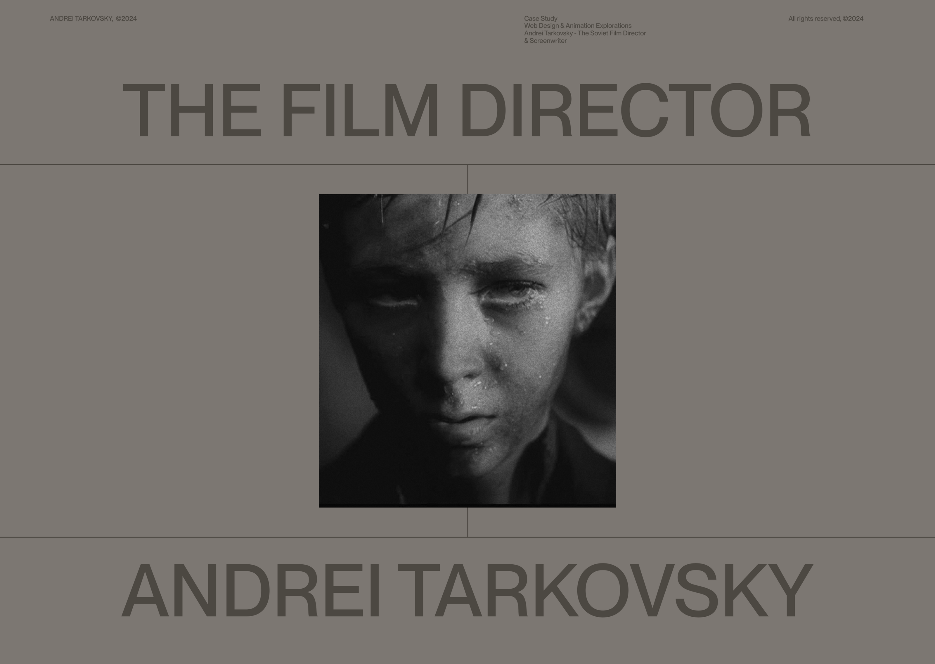 ANDREI TARKOVSKY - THE FILM DIRECTOR — Изображение №1 — Интерфейсы, Анимация на Dprofile