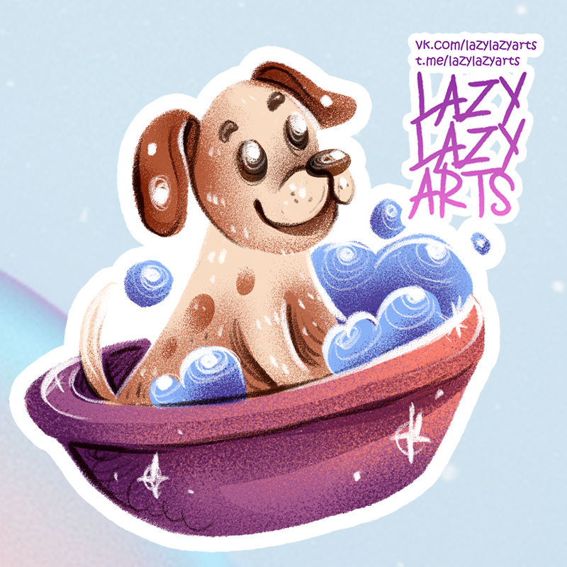 "GOOD BOY" grooming salon stickers — Изображение №6 — Иллюстрация на Dprofile