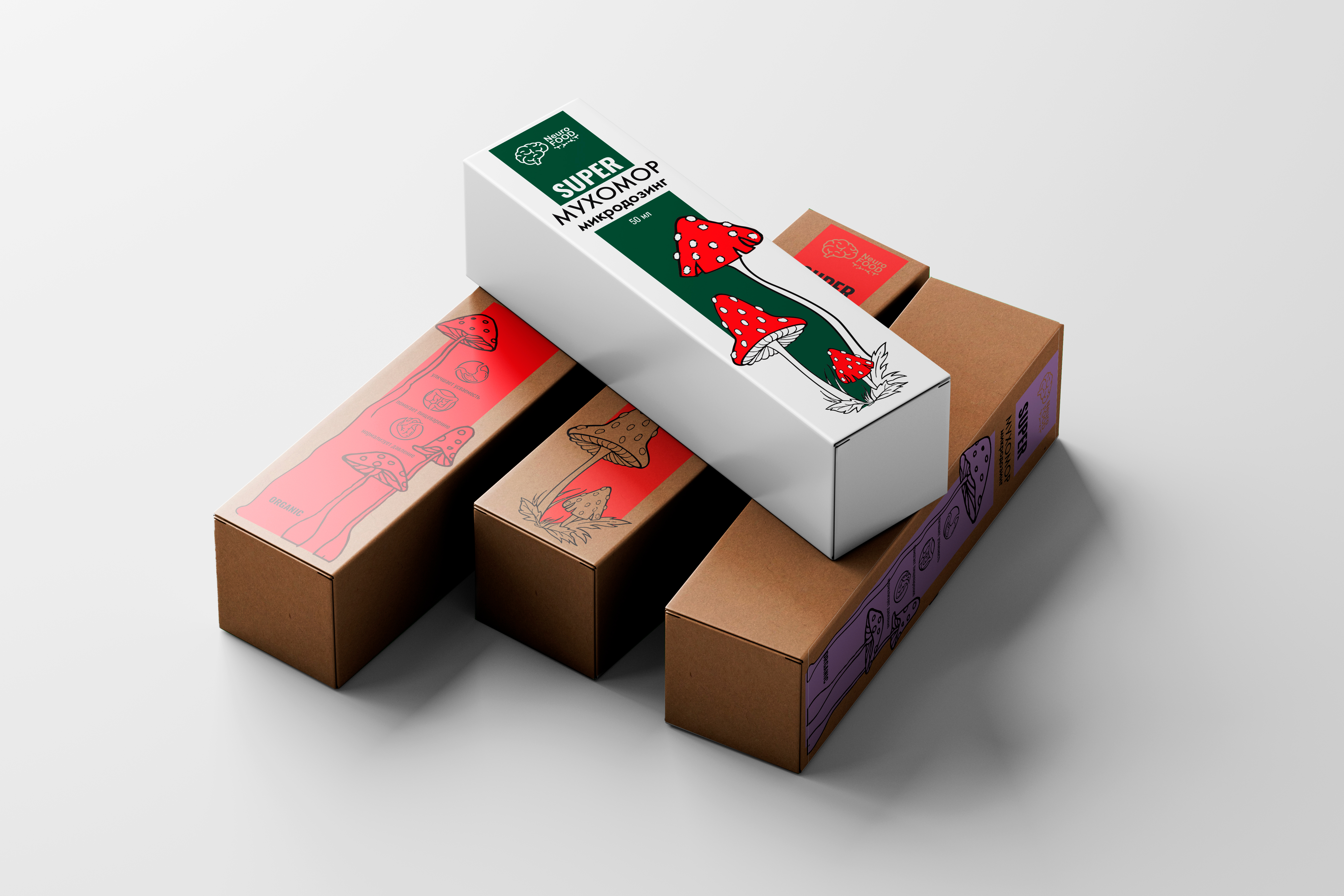 Дизайн упаковки "Микродойзинг мухомор" — Изображение №12 — Брендинг, Графика на Dprofile