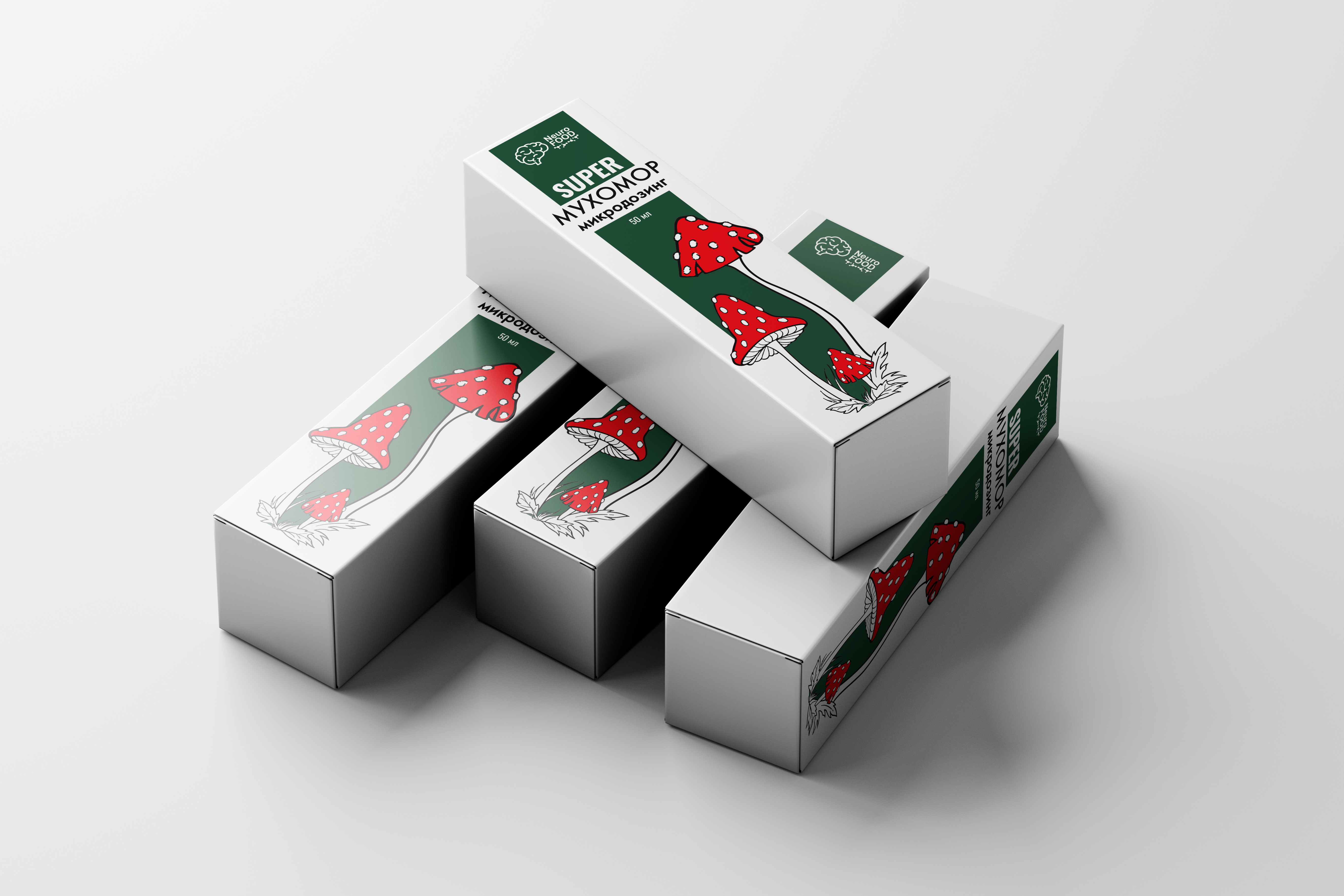 Дизайн упаковки "Микродойзинг мухомор" — Изображение №2 — Брендинг, Графика на Dprofile