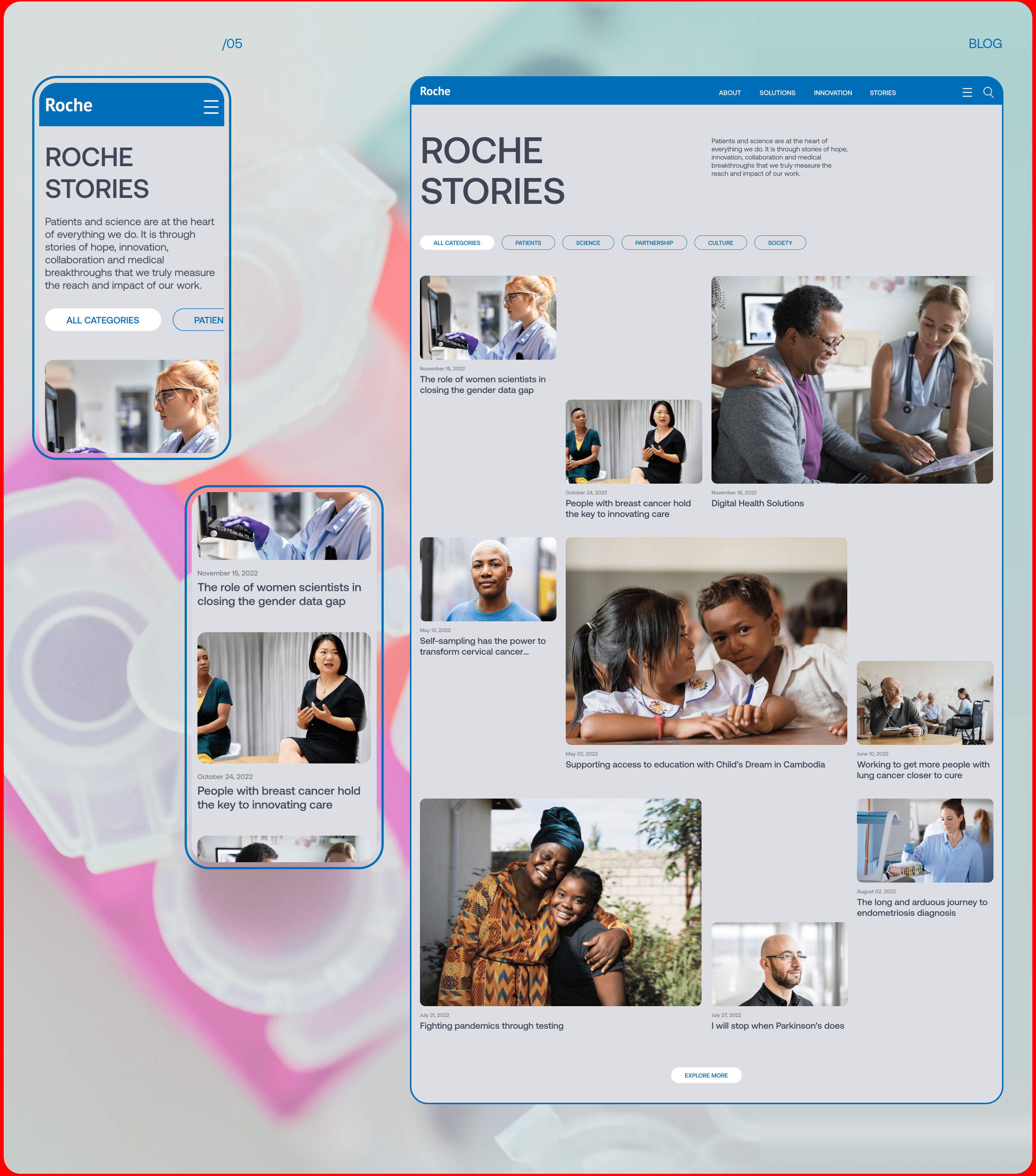 Roche | corporate website redesign — Изображение №12 — Интерфейсы на Dprofile