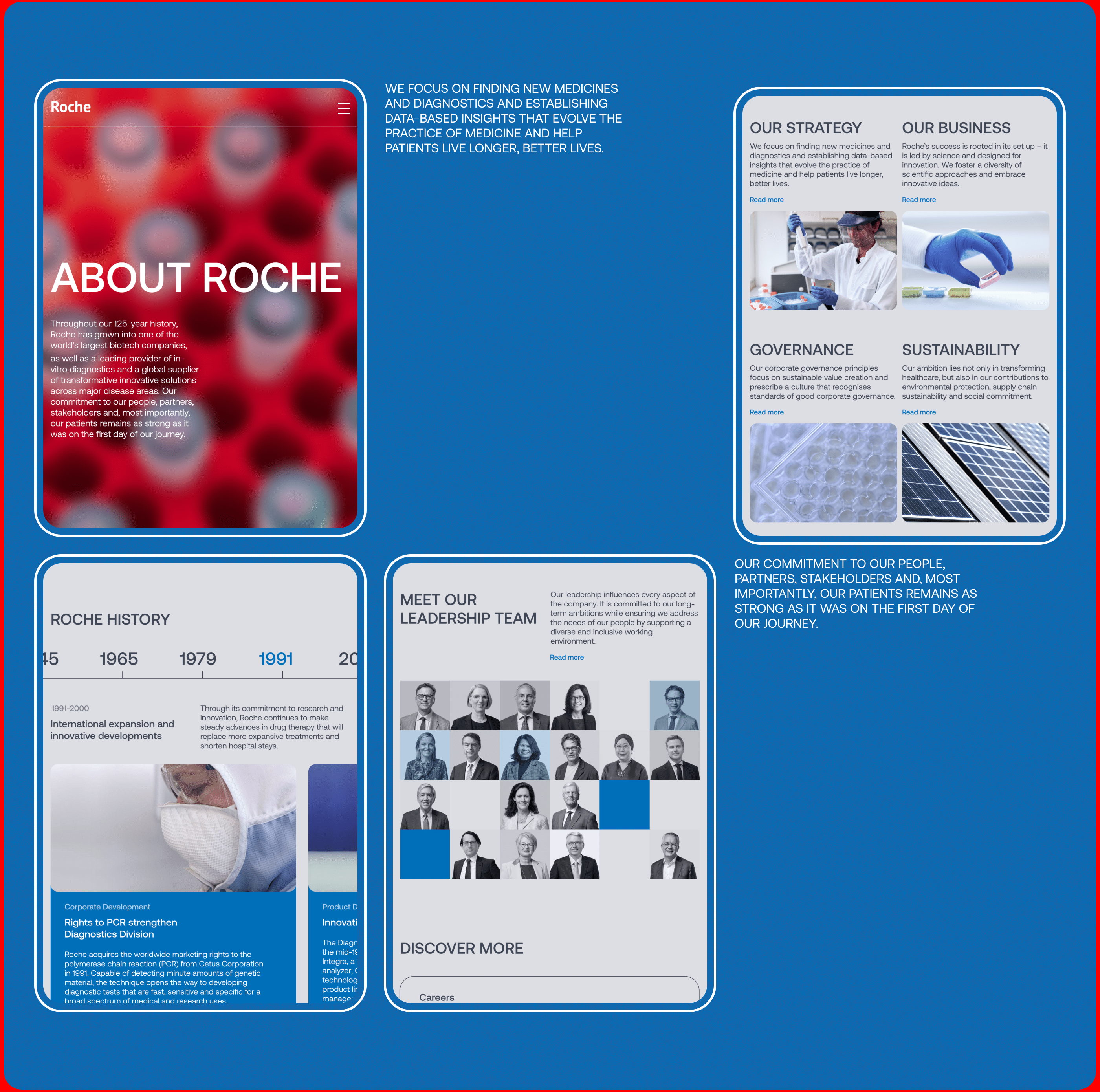 Roche | corporate website redesign — Изображение №6 — Интерфейсы на Dprofile