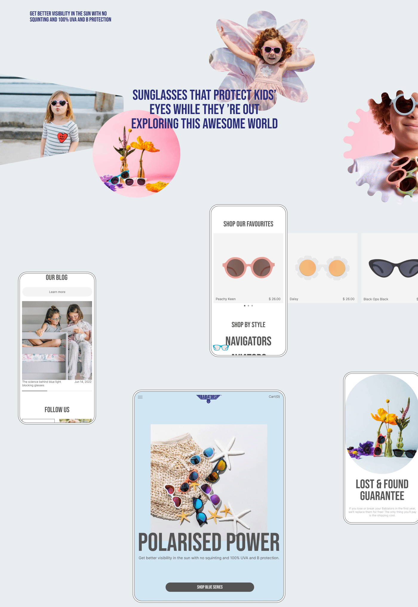 Babiators | e-commerce redesign — Изображение №3 — Интерфейсы на Dprofile