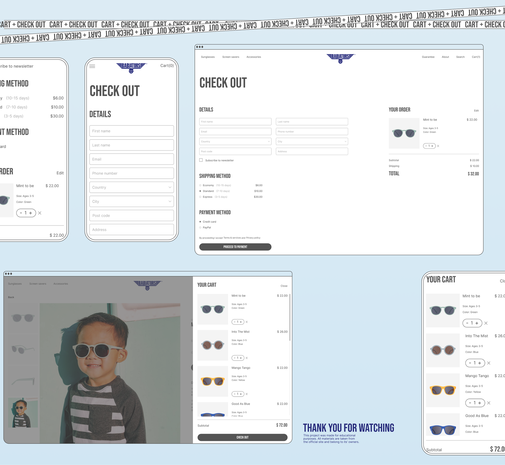 Babiators | e-commerce redesign — Изображение №7 — Интерфейсы на Dprofile