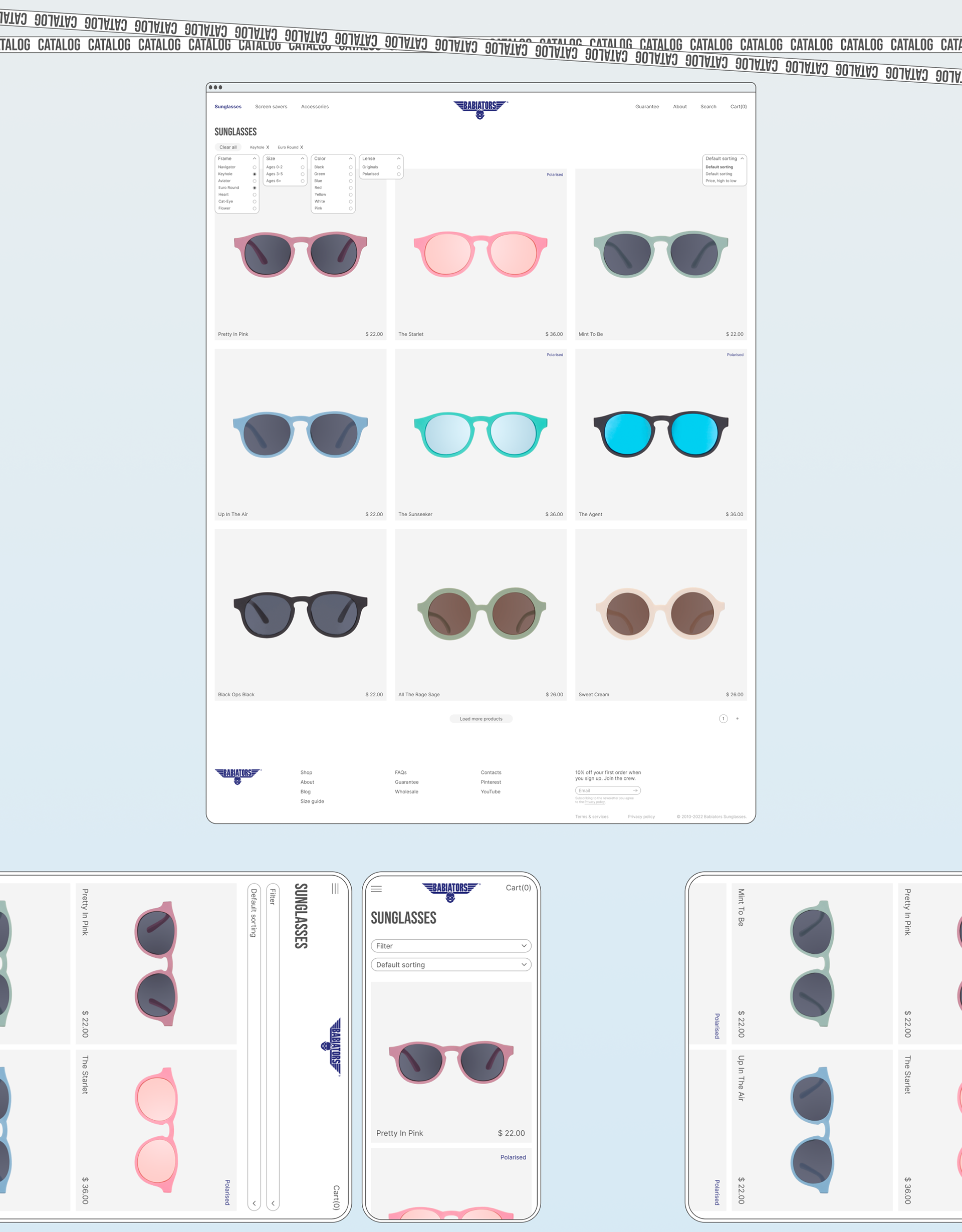 Babiators | e-commerce redesign — Изображение №4 — Интерфейсы на Dprofile
