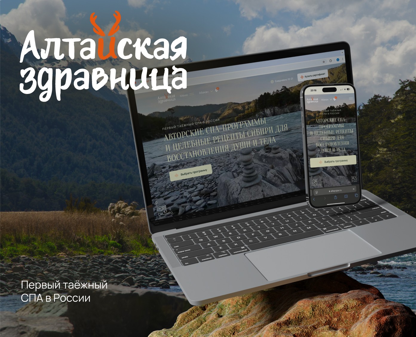 Алтайская здравница — сайт для сети СПА-центров (web) — Интерфейсы на Dprofile